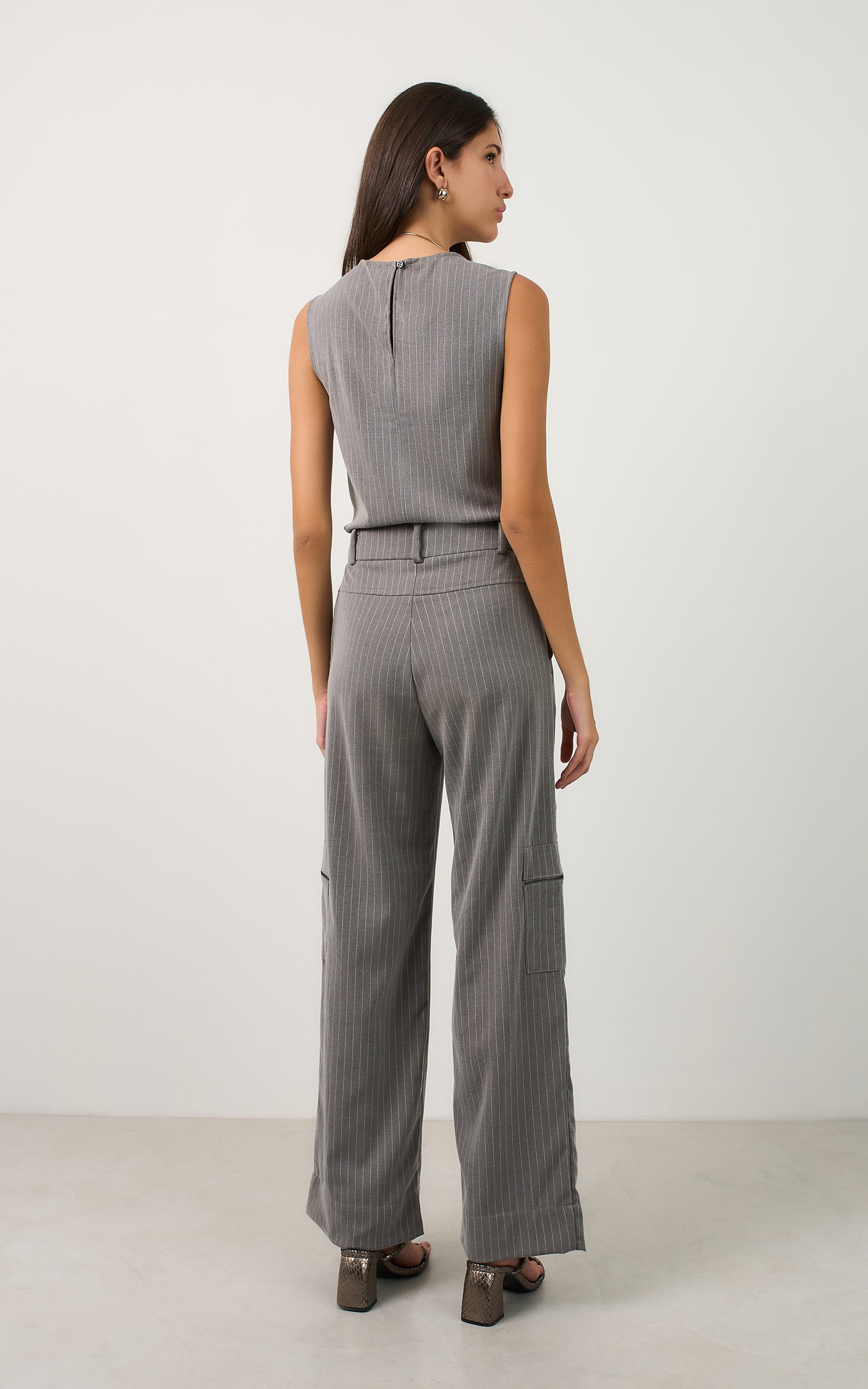 Pantalona Cargo Artico Cinza