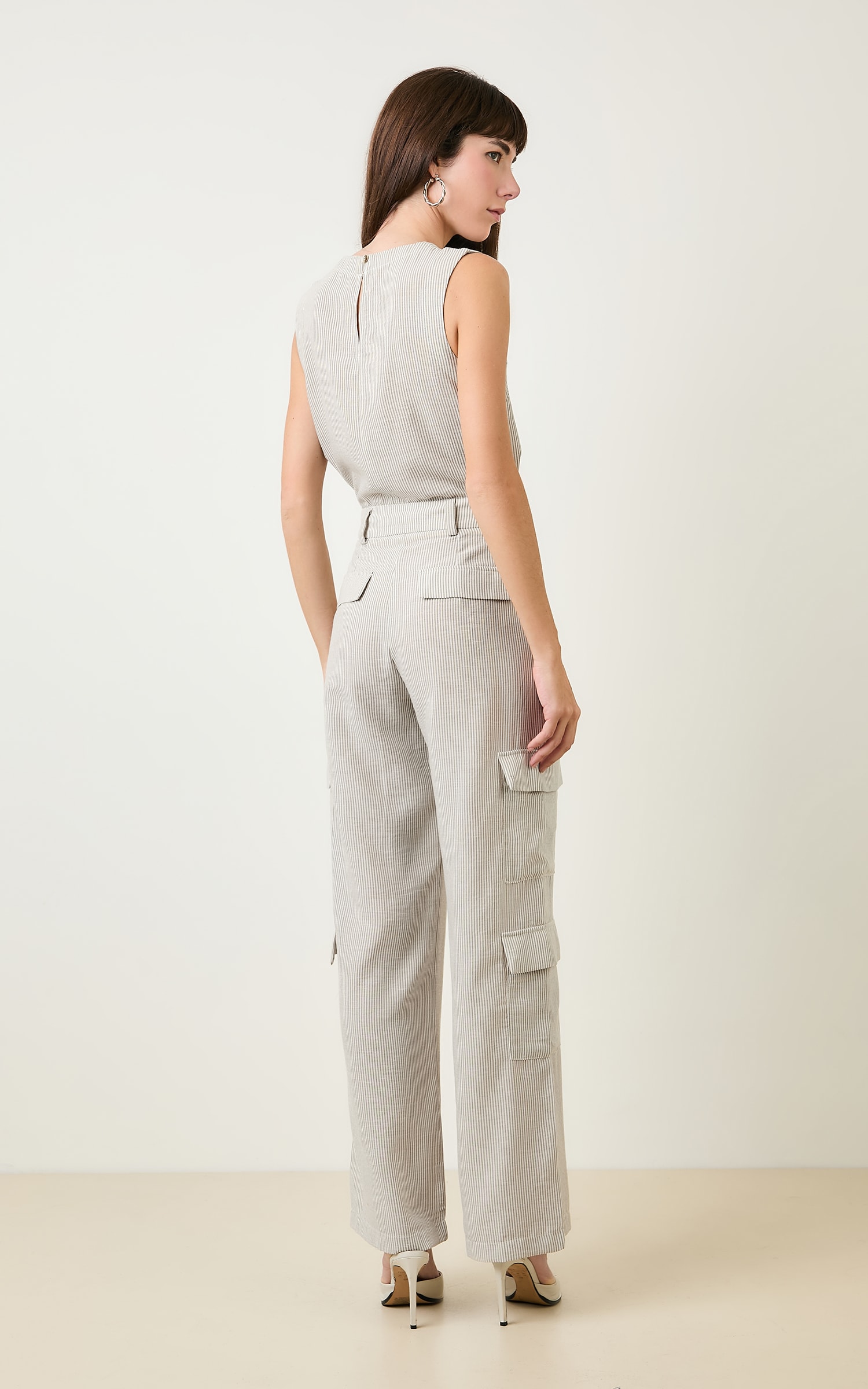 Pantalona Cargo Listrada Athena Caqui