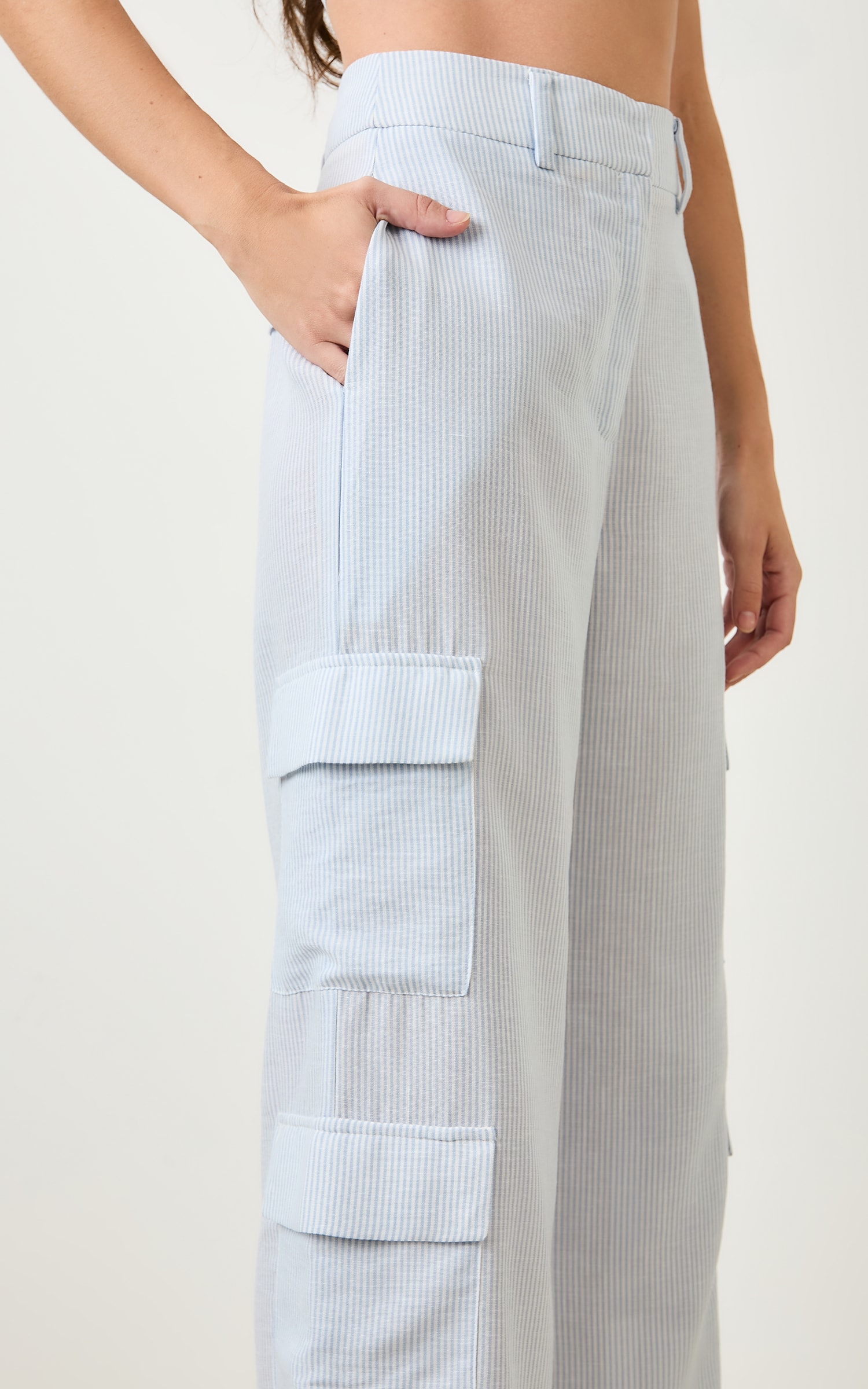 Pantalona Cargo Listrada Athena Nuvem