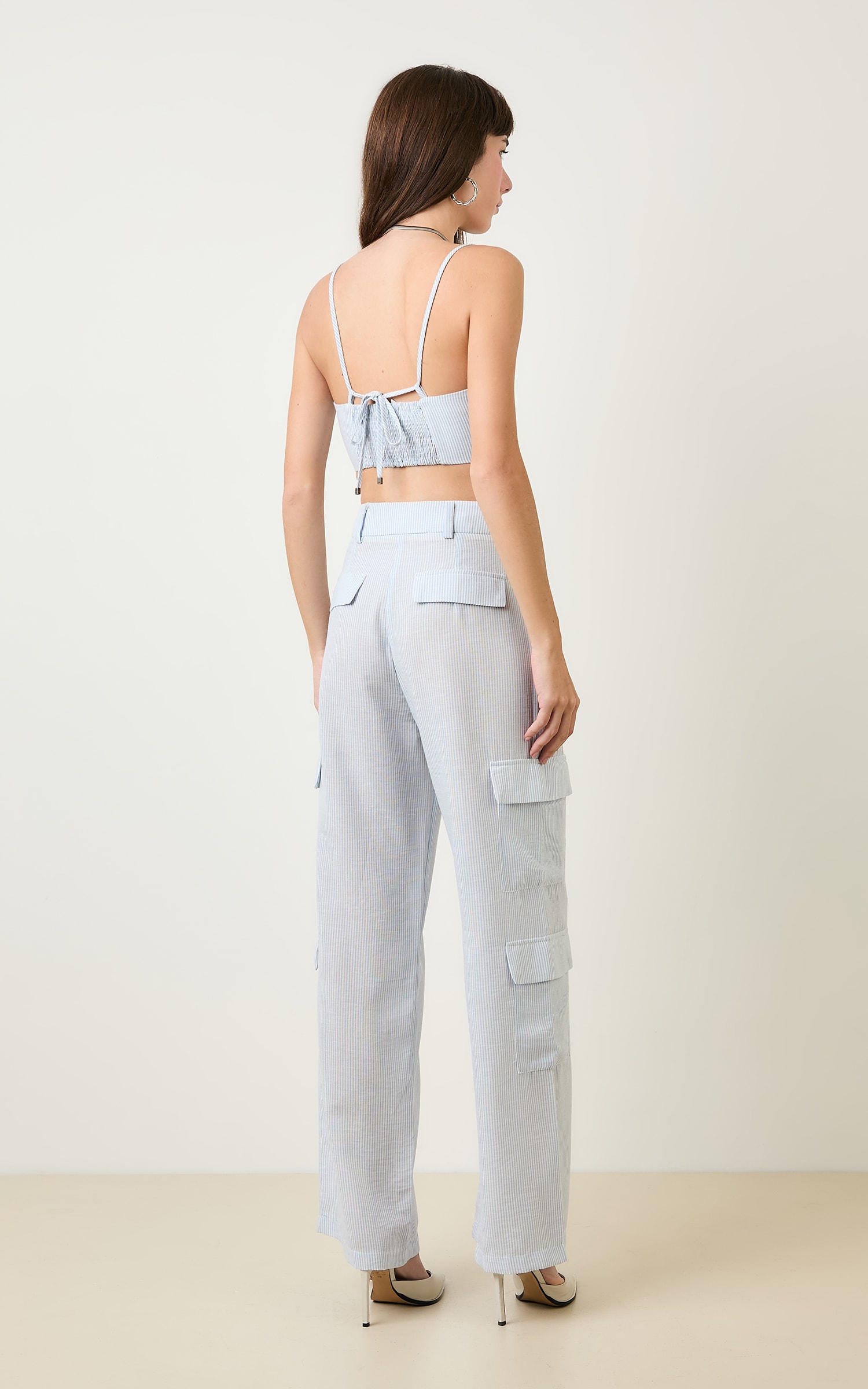 Pantalona Cargo Listrada Athena Nuvem