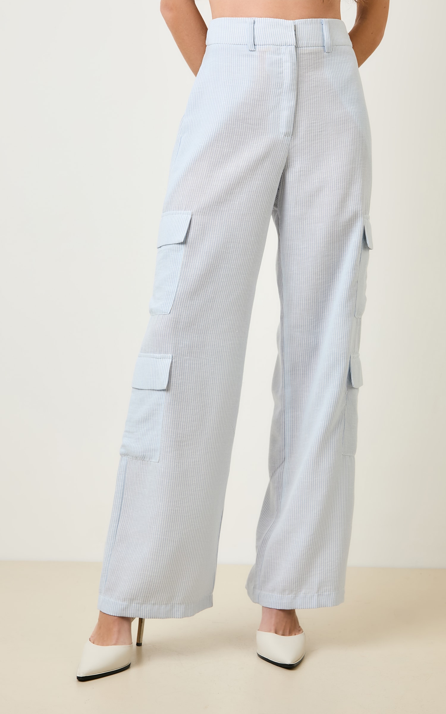 Pantalona Cargo Listrada Athena Nuvem