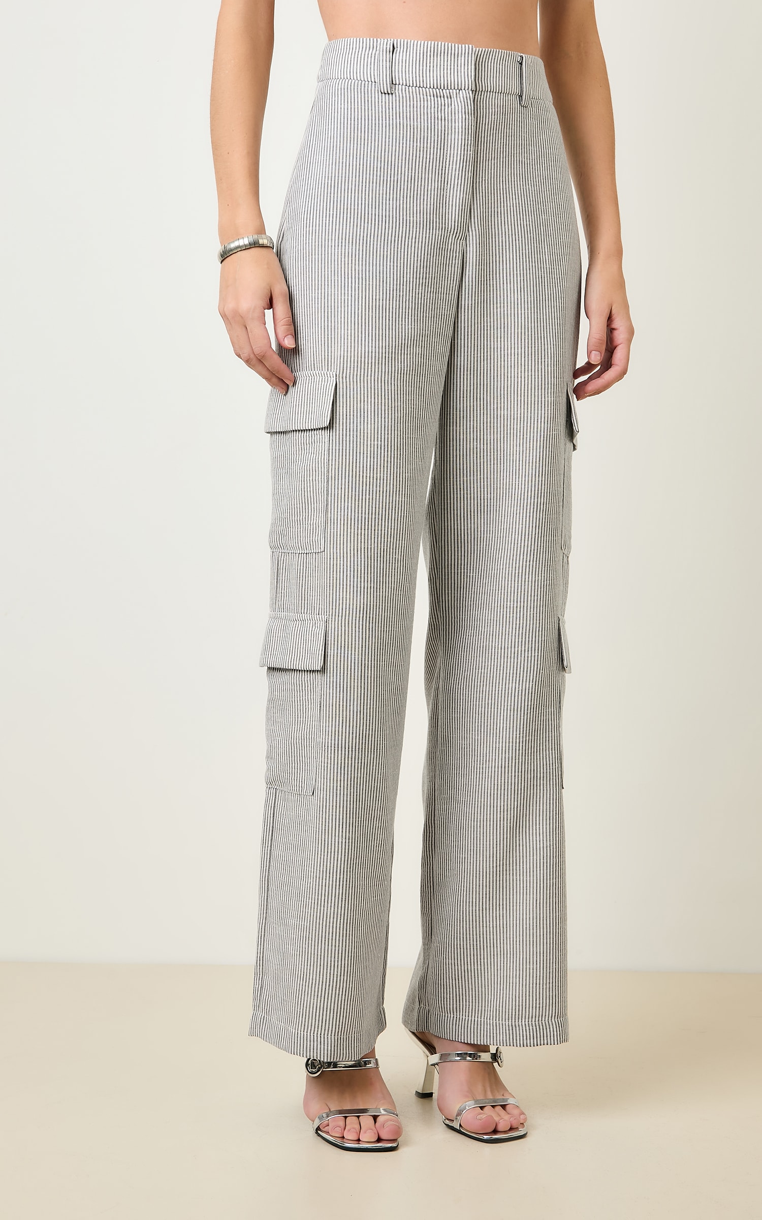 Pantalona Cargo Listrada Athena Preto