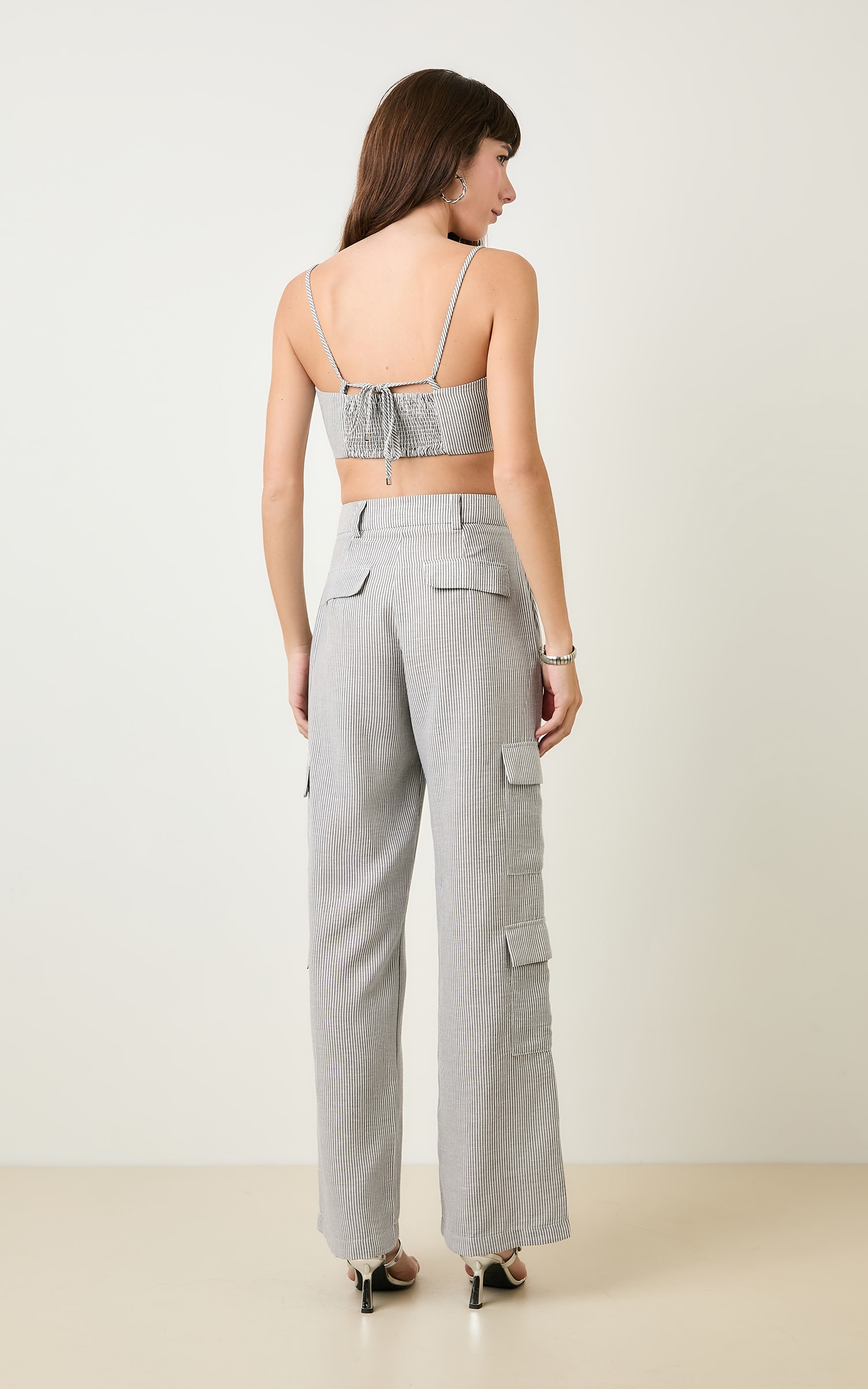 Pantalona Cargo Listrada Athena Preto