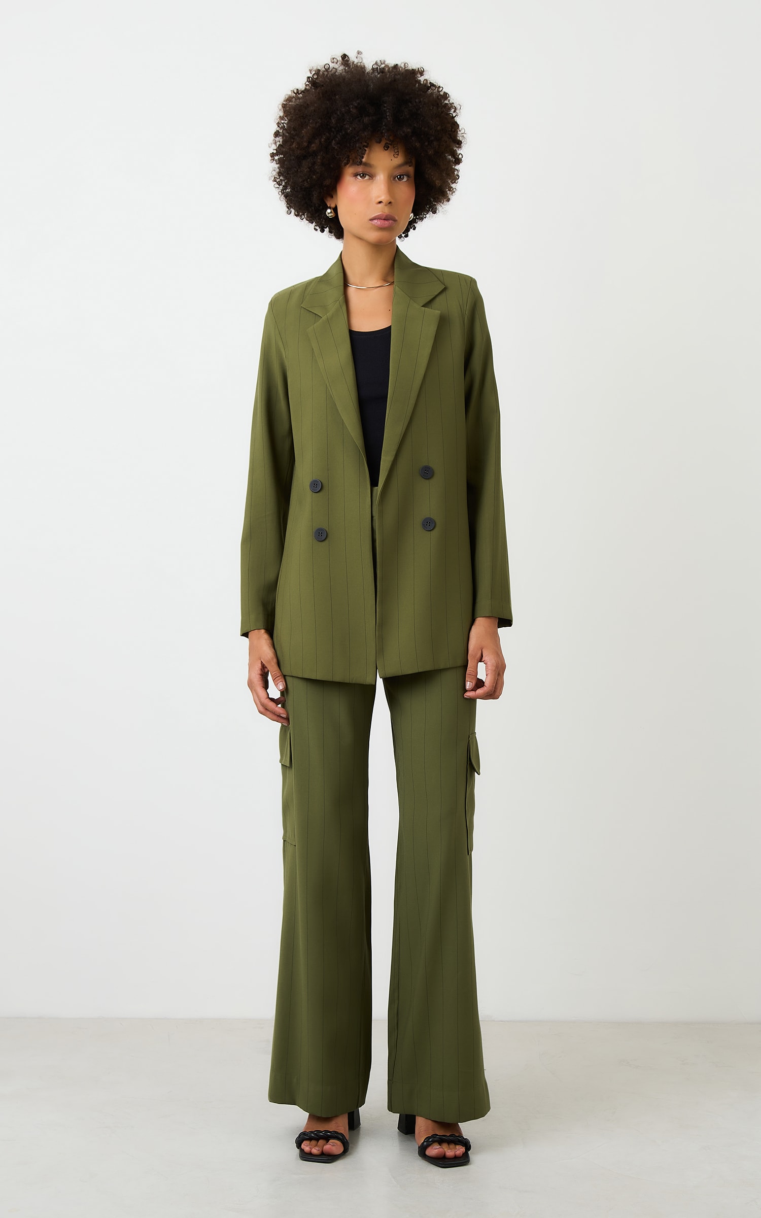 Pantalona Cargo New Risca Verde Militar