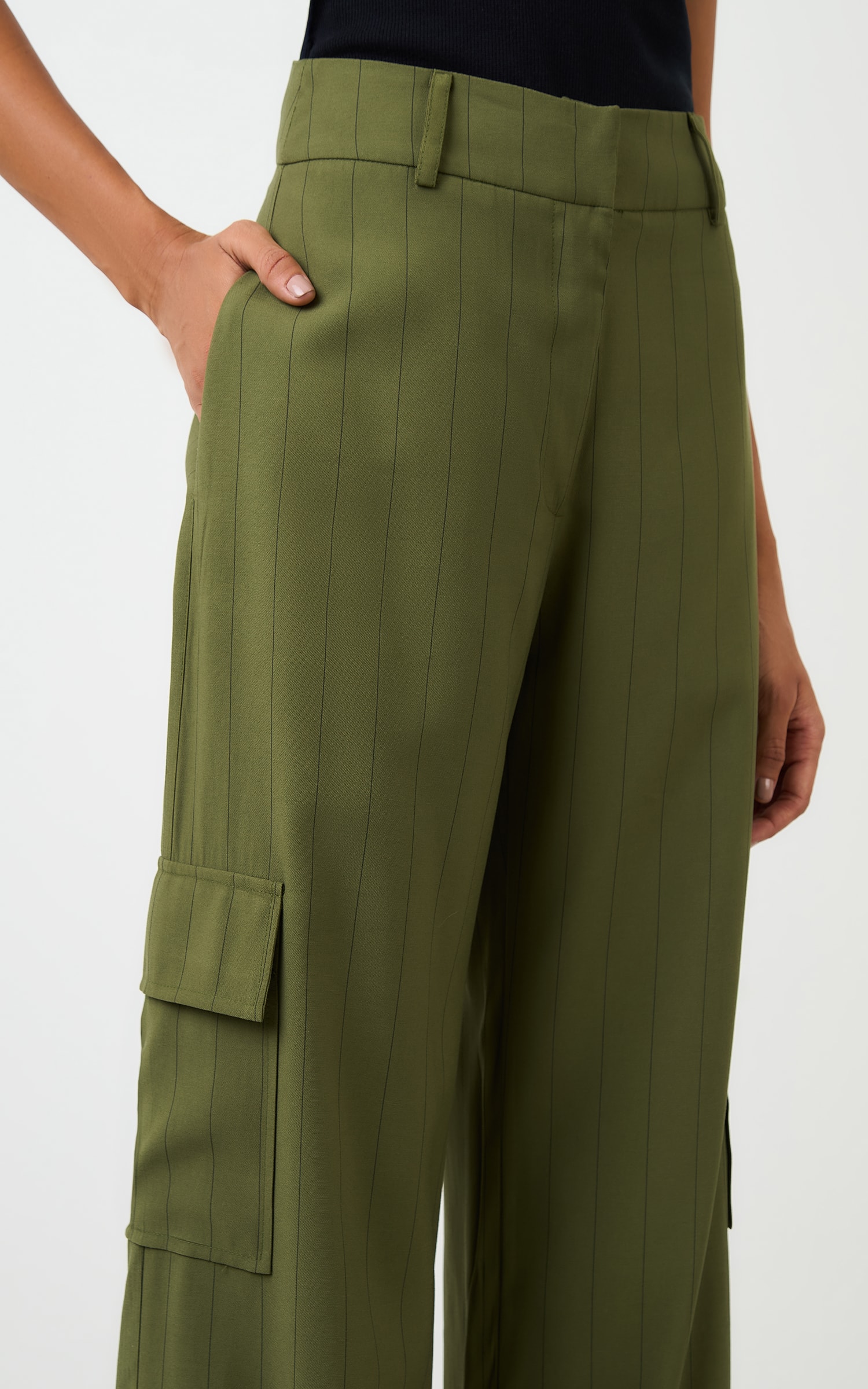 Pantalona Cargo New Risca Verde Militar