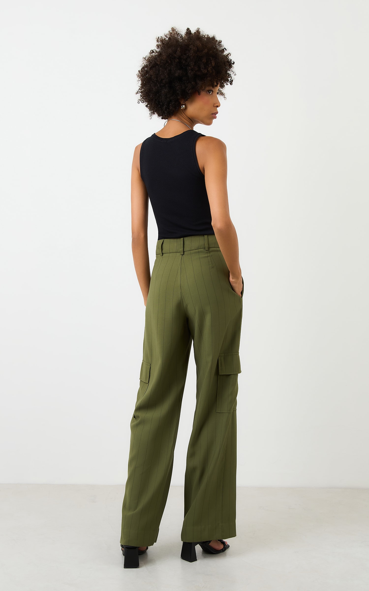 Pantalona Cargo New Risca Verde Militar