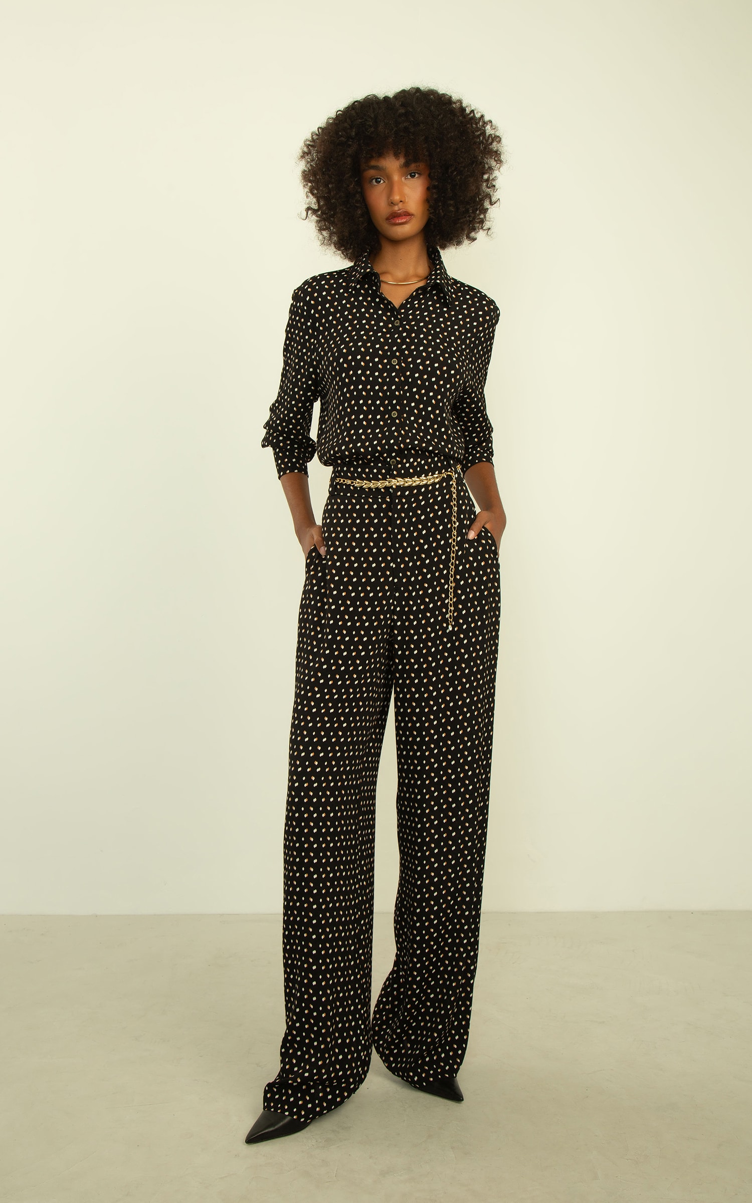 Pantalona Celeste Preto