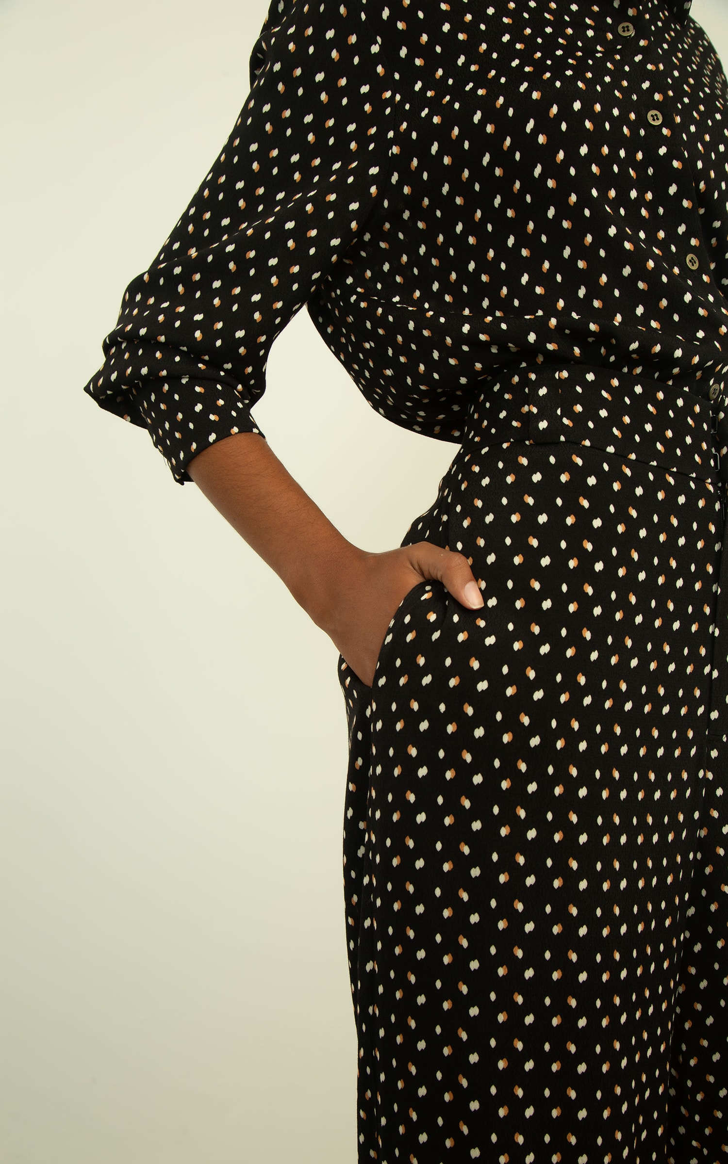 Pantalona Celeste Preto