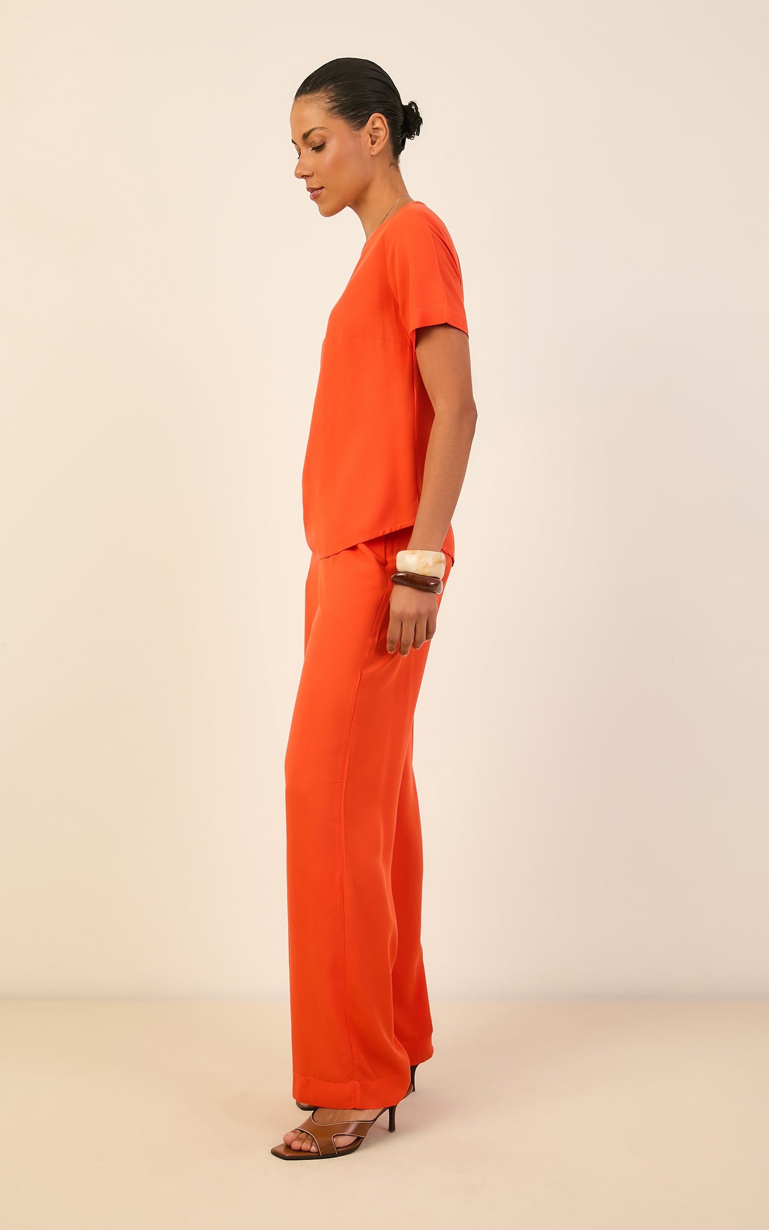 Pantalona Color Coral