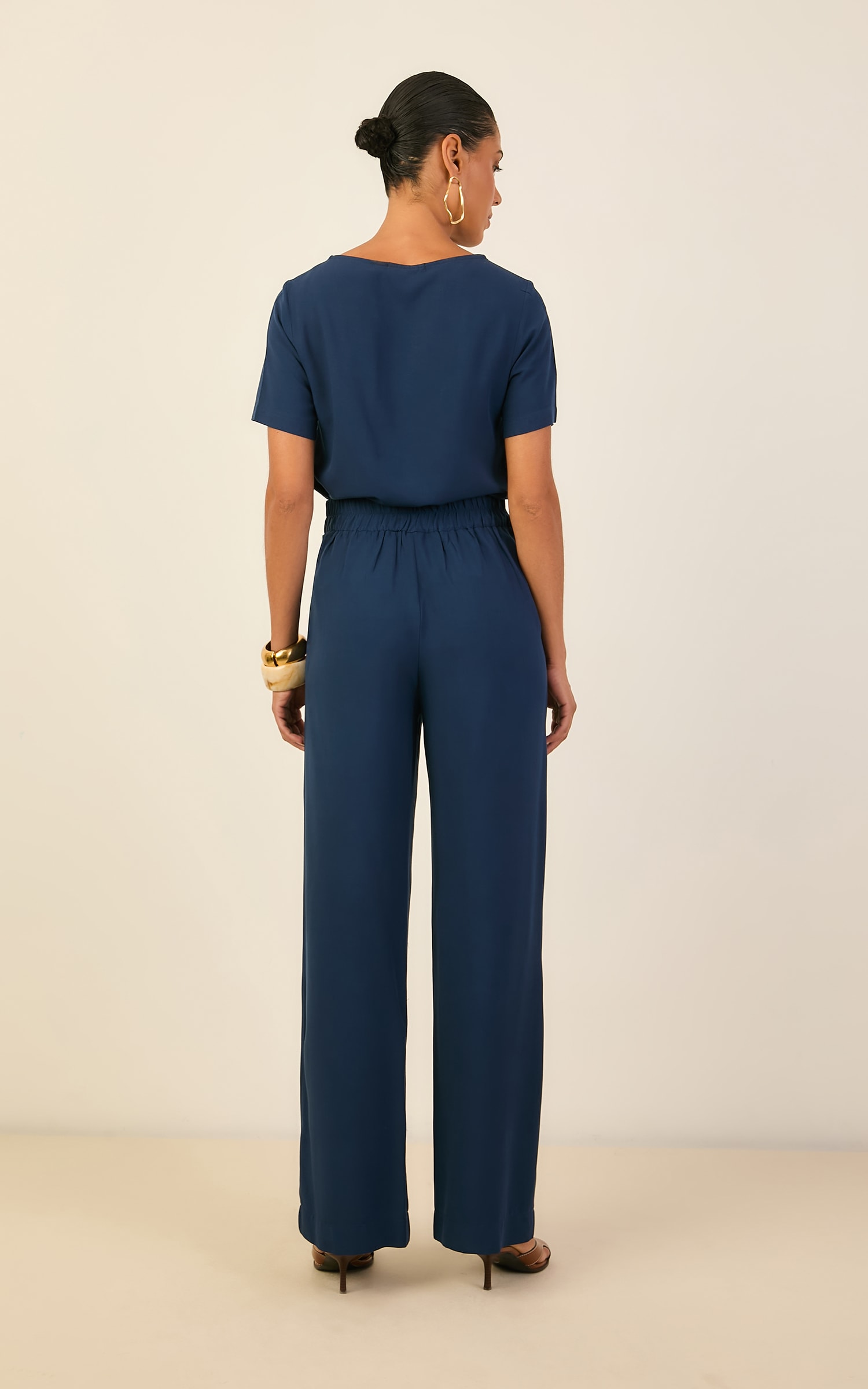 Pantalona Color Marinho