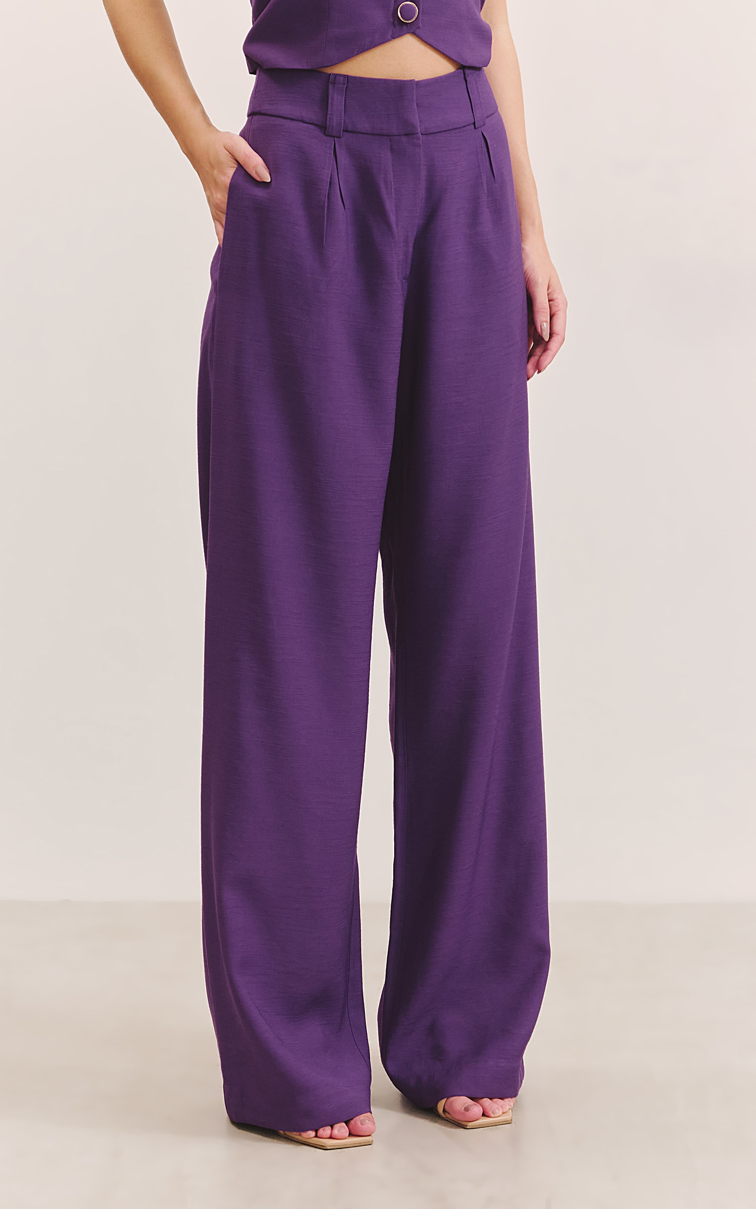 Pantalona Com Passador Ametista