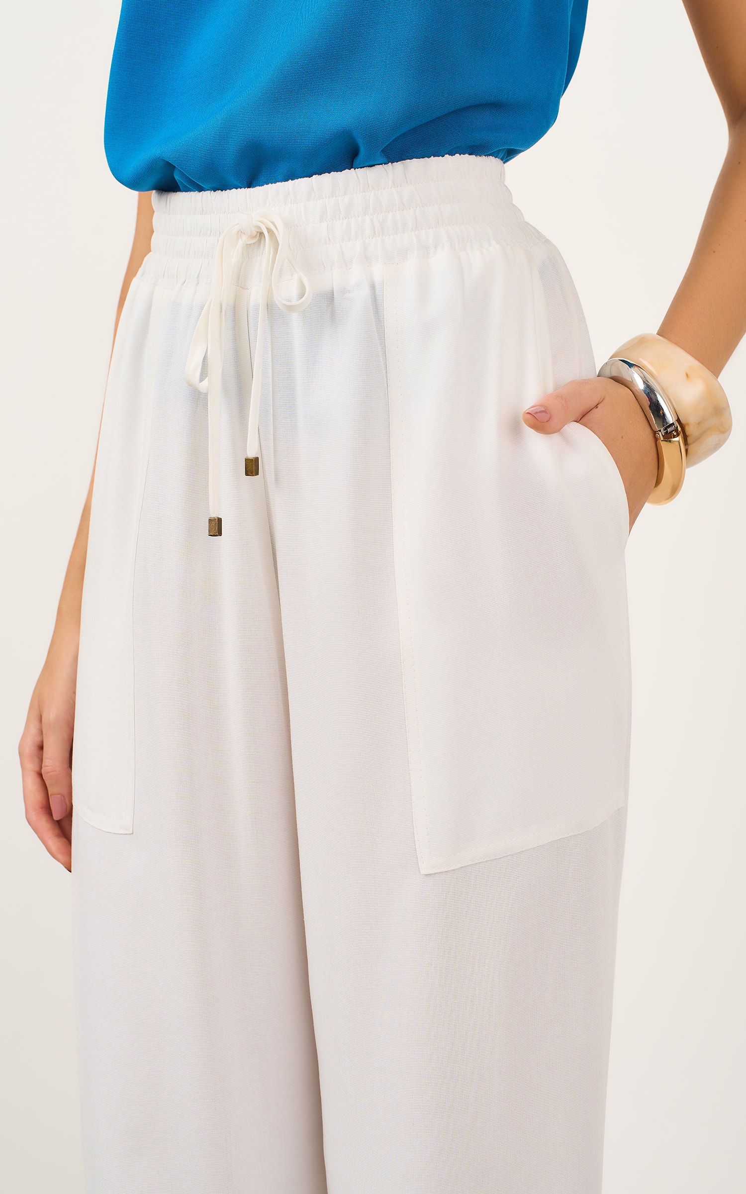 Pantalona Crayon Off White
