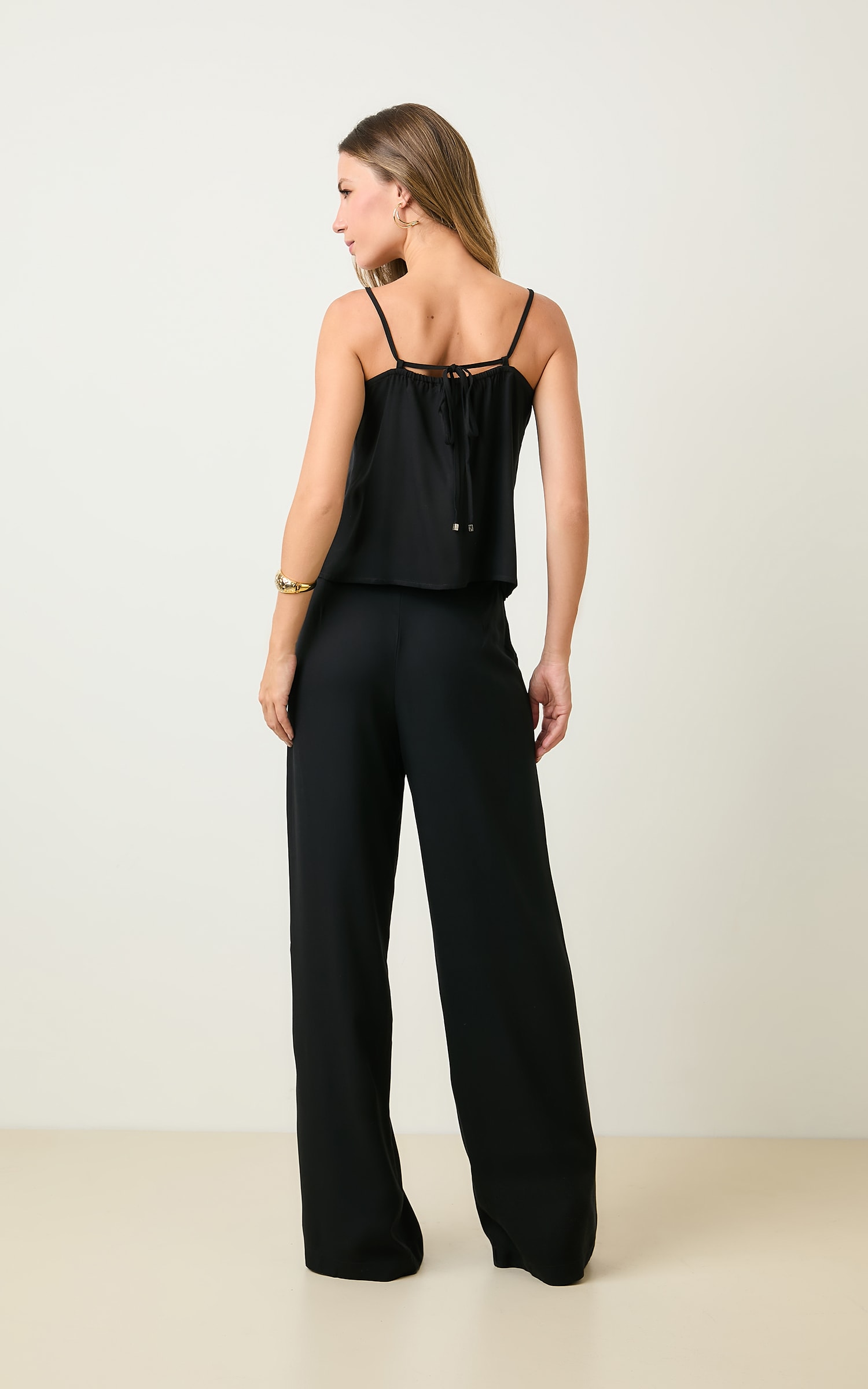 Pantalona Detalhe Cos Costa Preto