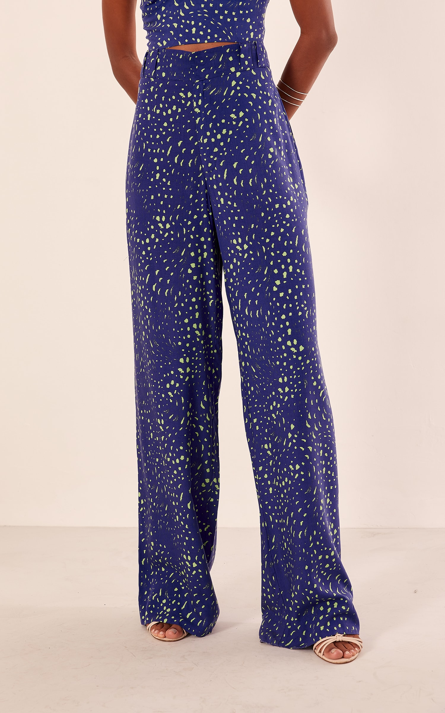 Pantalona Estampa Blanche Azul