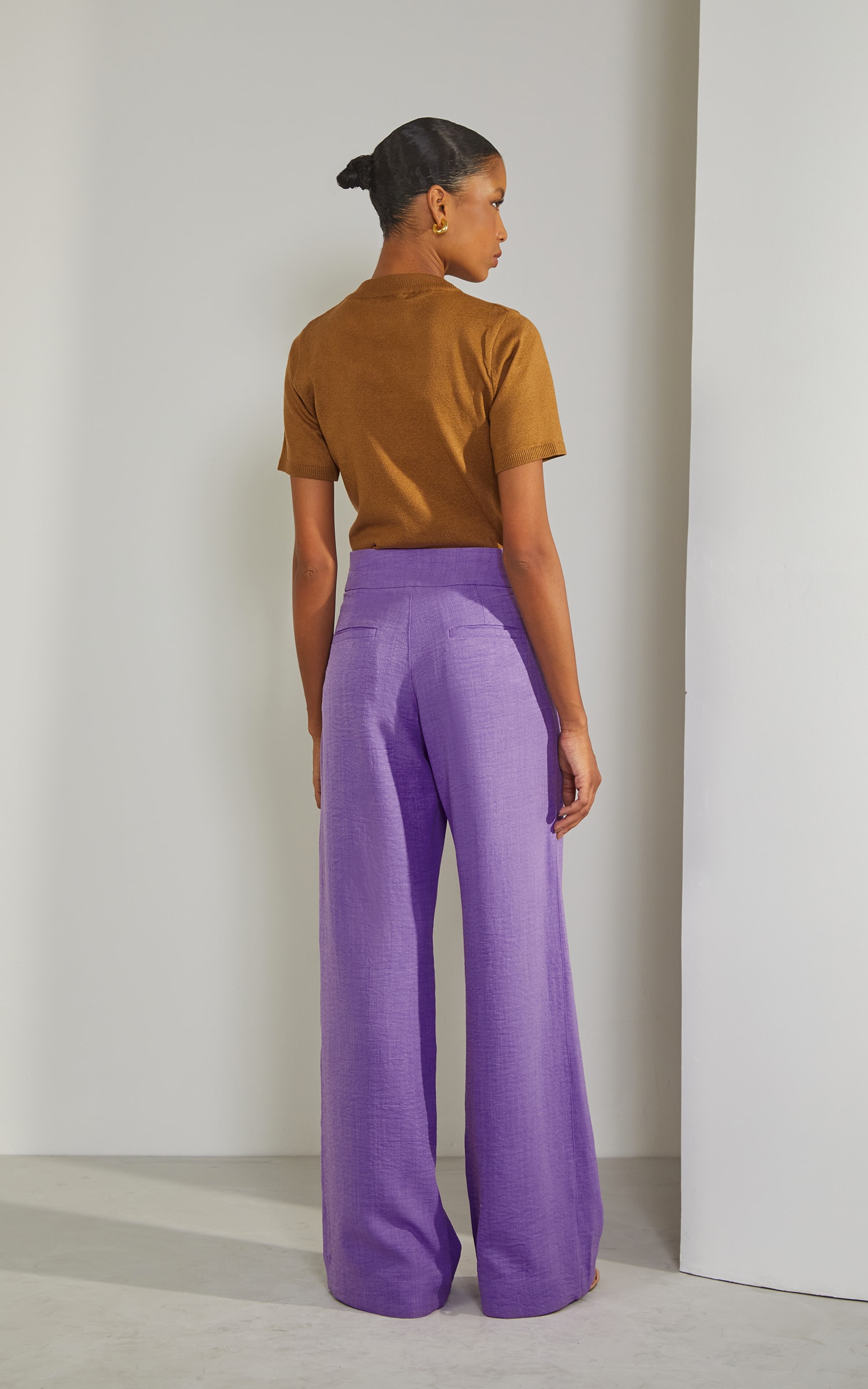 Pantalona Garden Bolsos Lilás