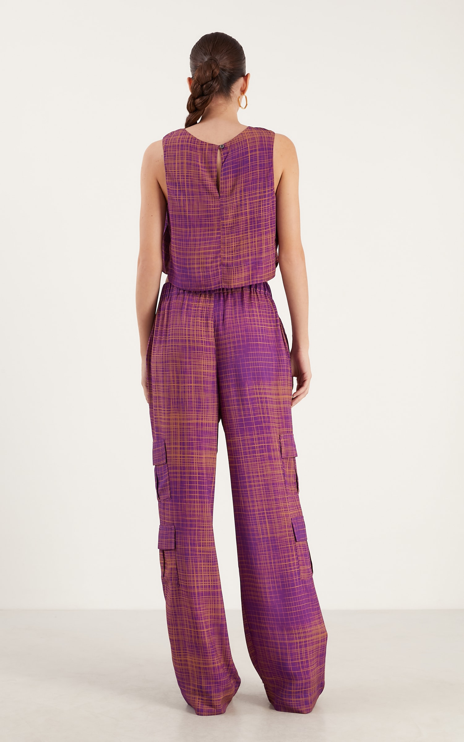 Pantalona Graffic Cargo Mirtilo