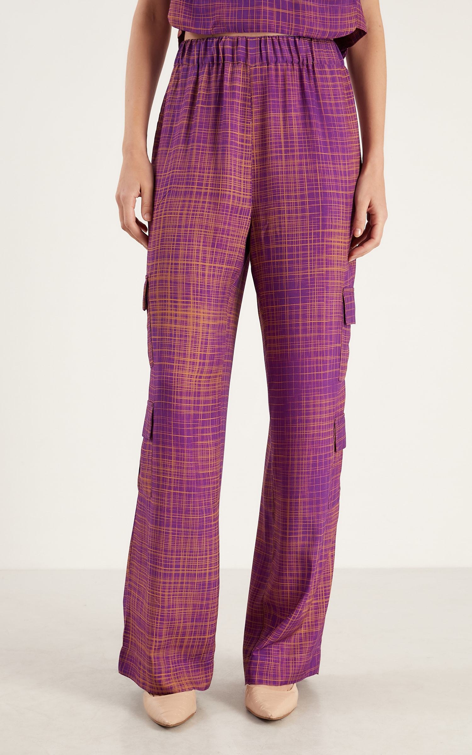Pantalona Graffic Cargo Mirtilo
