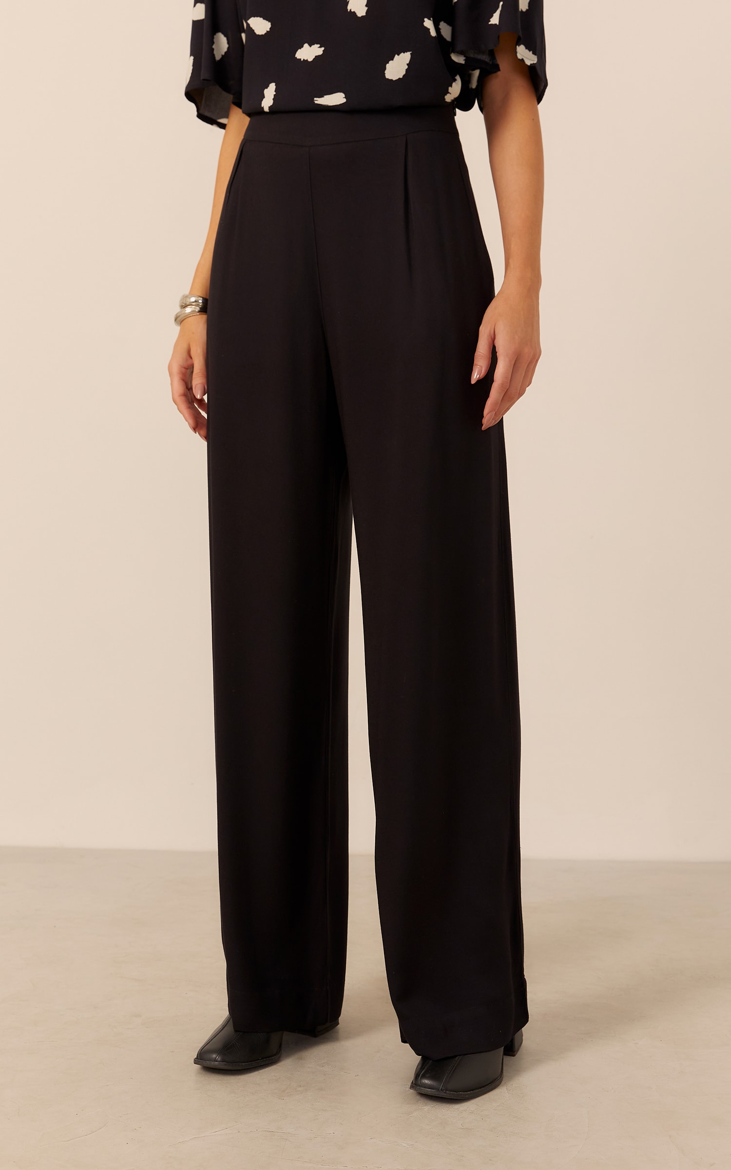 Pantalona Jolie Pregas Preto