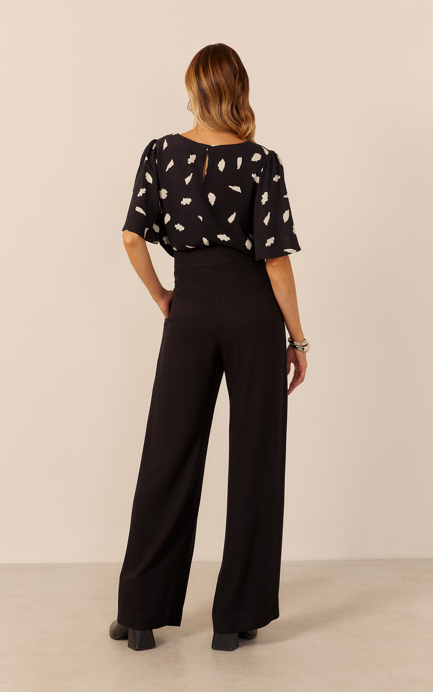 Pantalona Jolie Pregas Preto