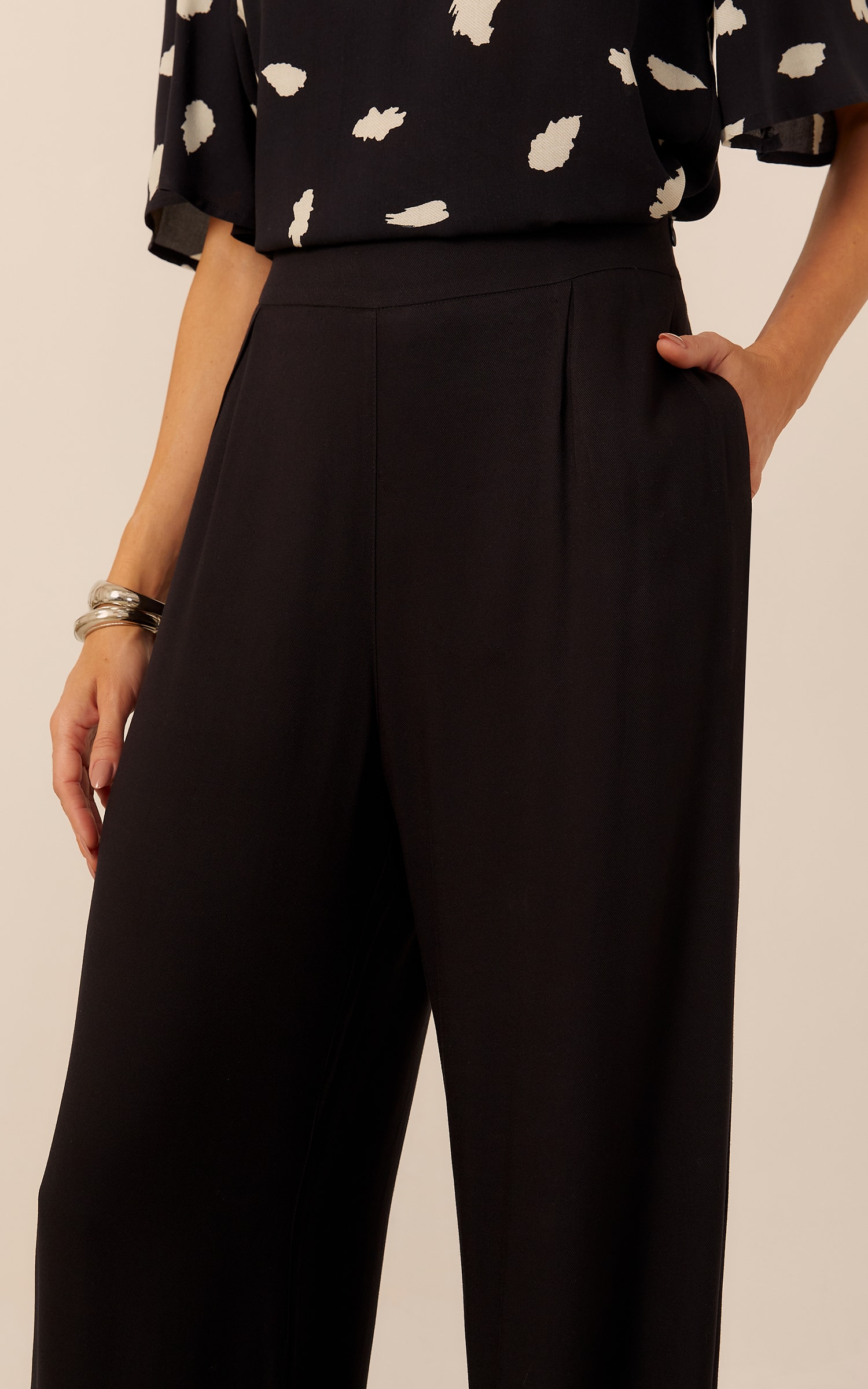 Pantalona Jolie Pregas Preto