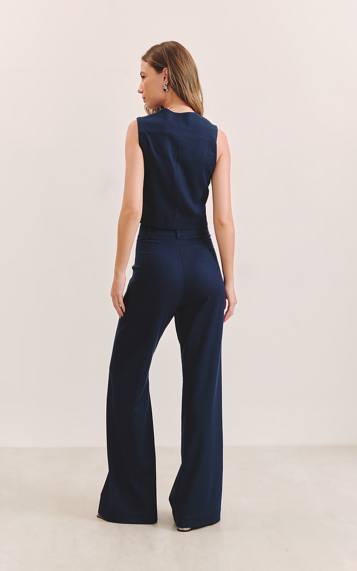 Pantalona Linen Vivo Nature Marinho