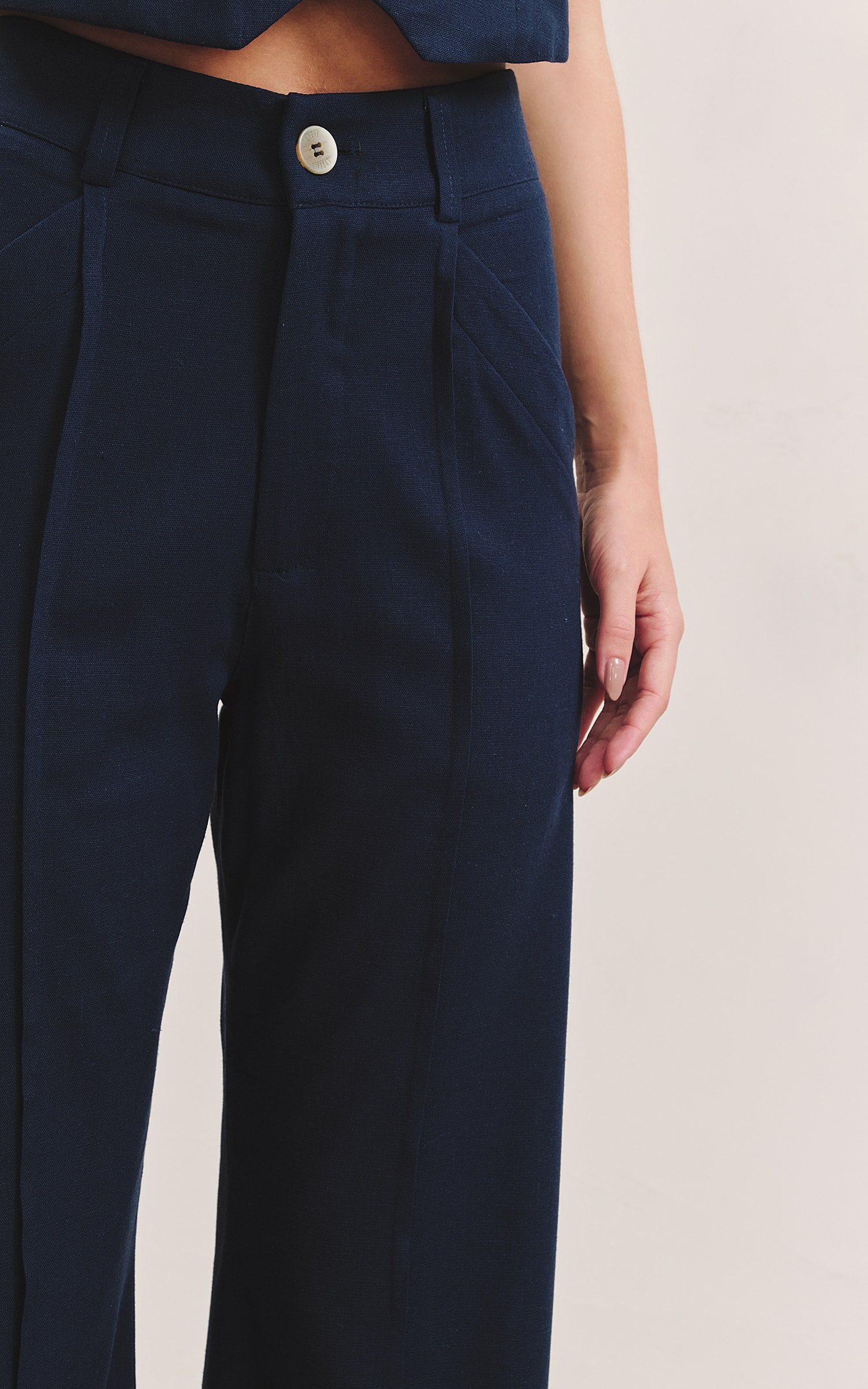 Pantalona Linen Vivo Nature Marinho