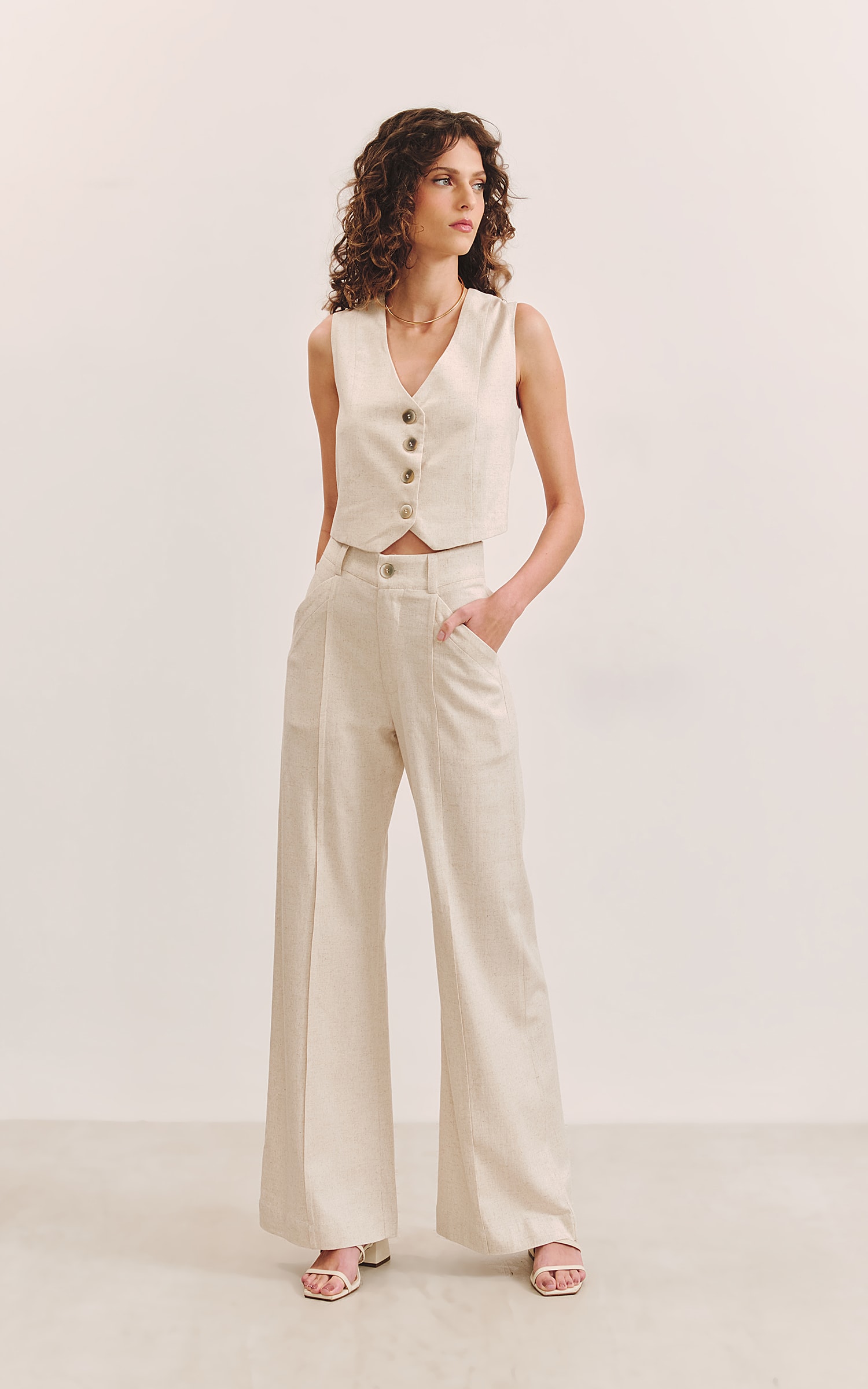 Pantalona Linen Vivo Nature Natural