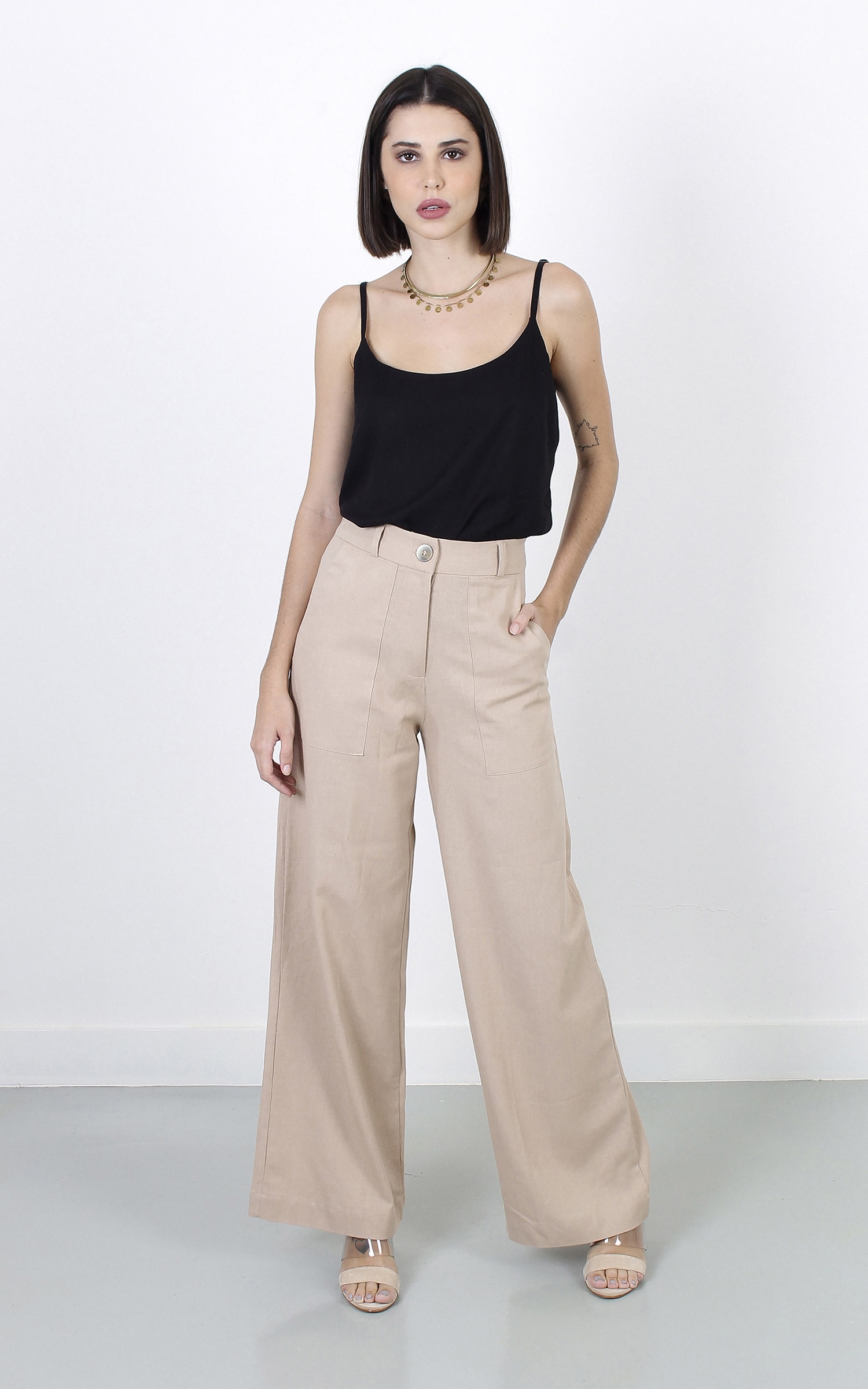 Pantalona Linho Báltico Cru