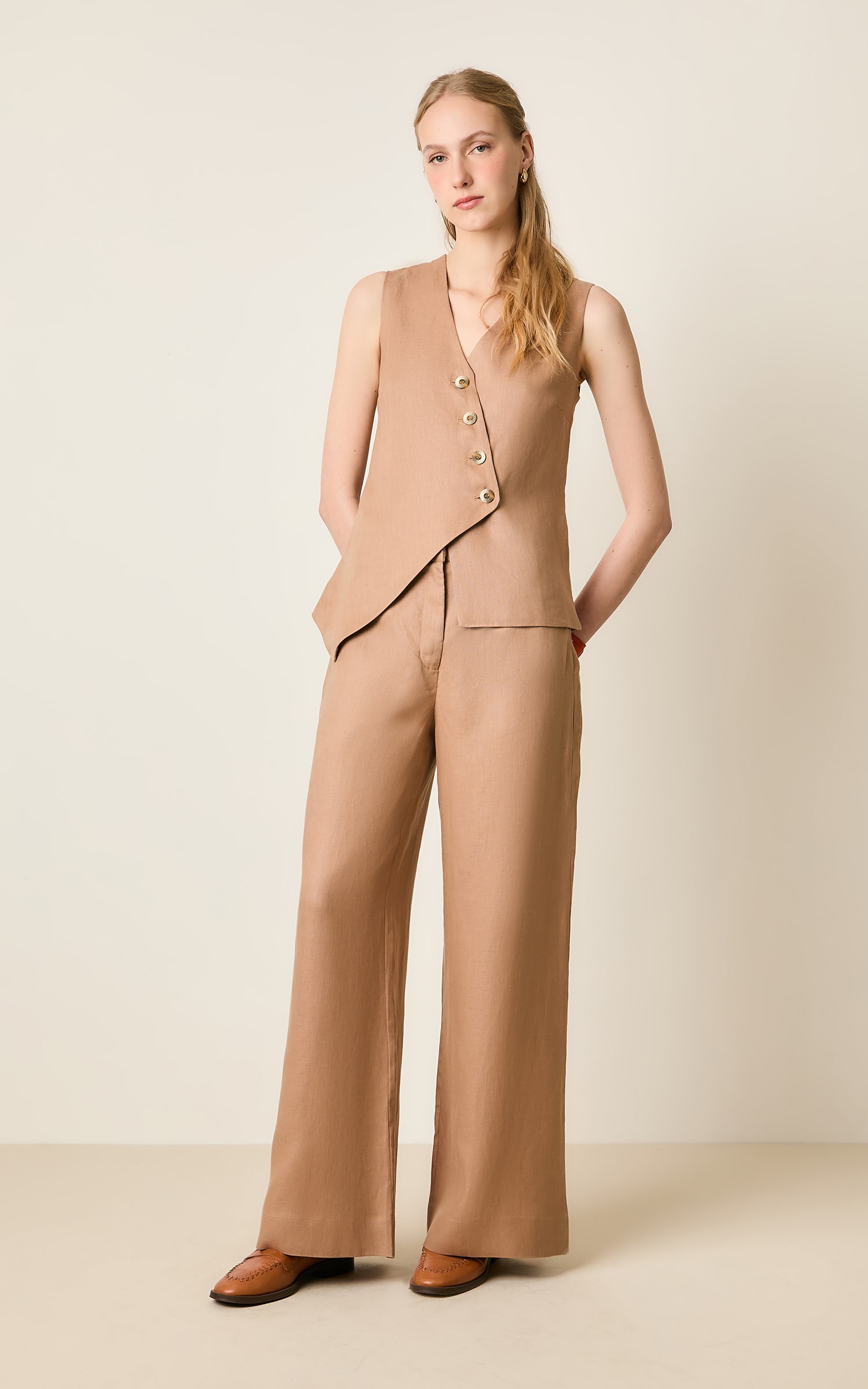 Pantalona Linho Kind Caqui