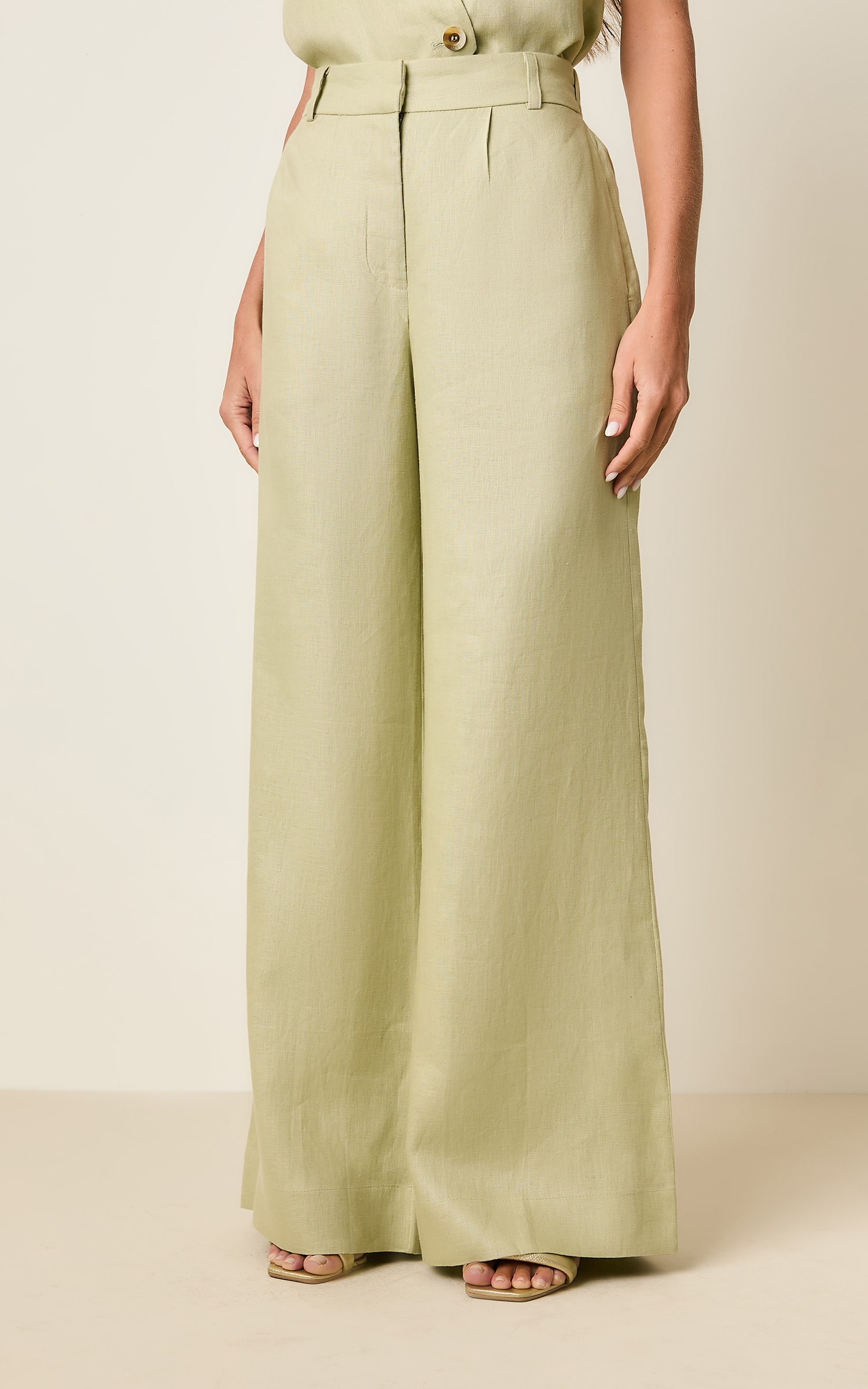 Pantalona Linho Kind Cha Verde