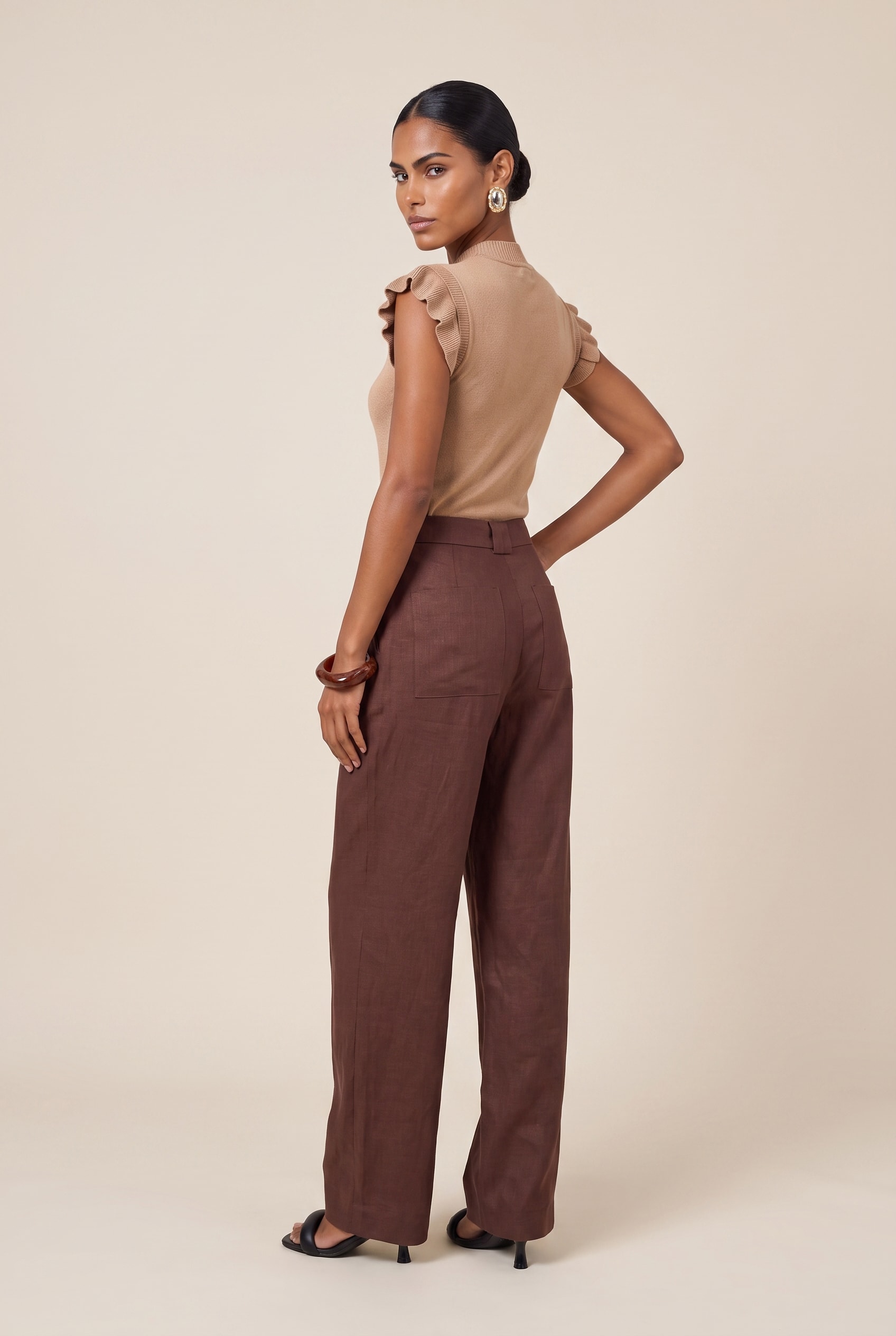 Pantalona Linho Lust Chocolate