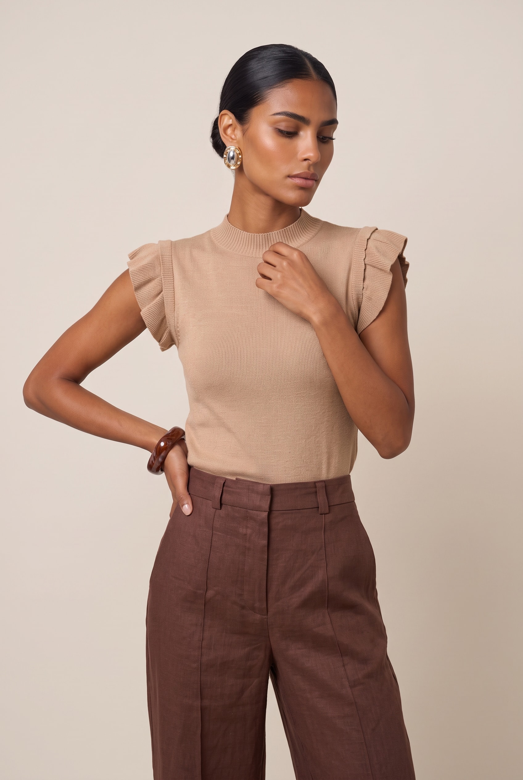 Pantalona Linho Lust Chocolate