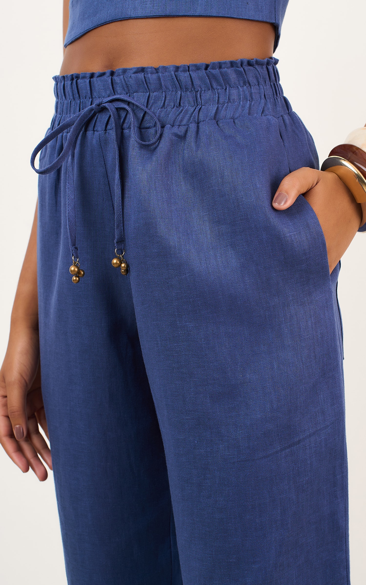 Pantalona Linho Mam Marinho
