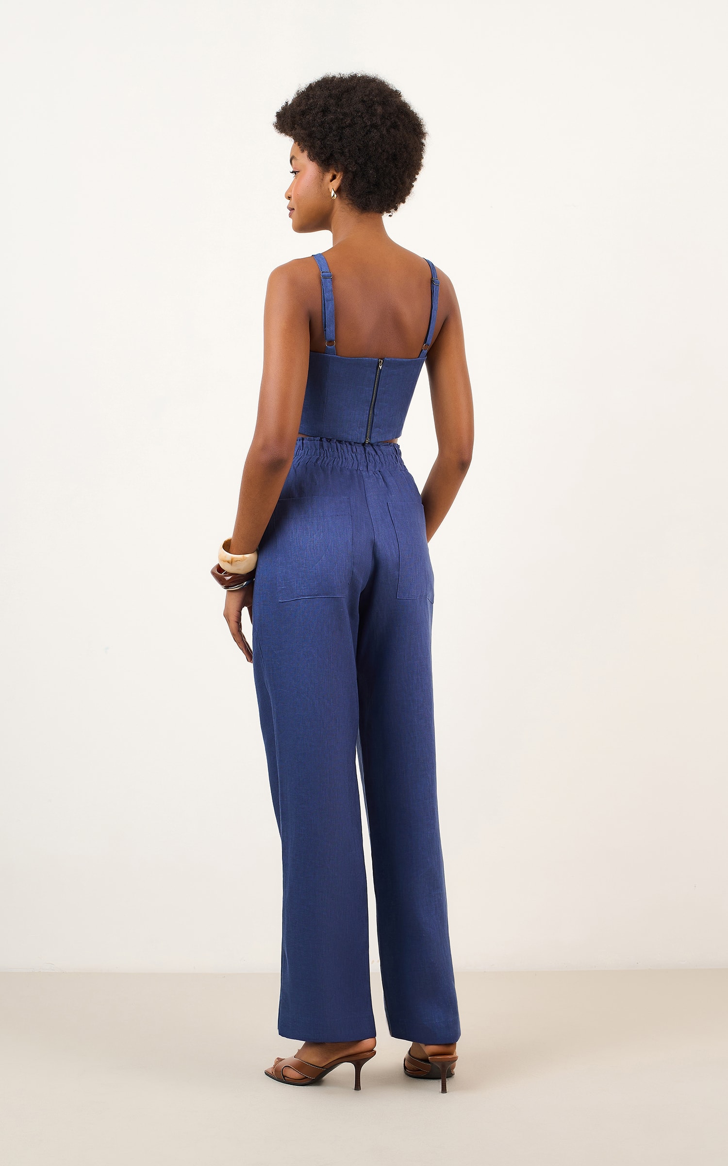 Pantalona Linho Mam Marinho