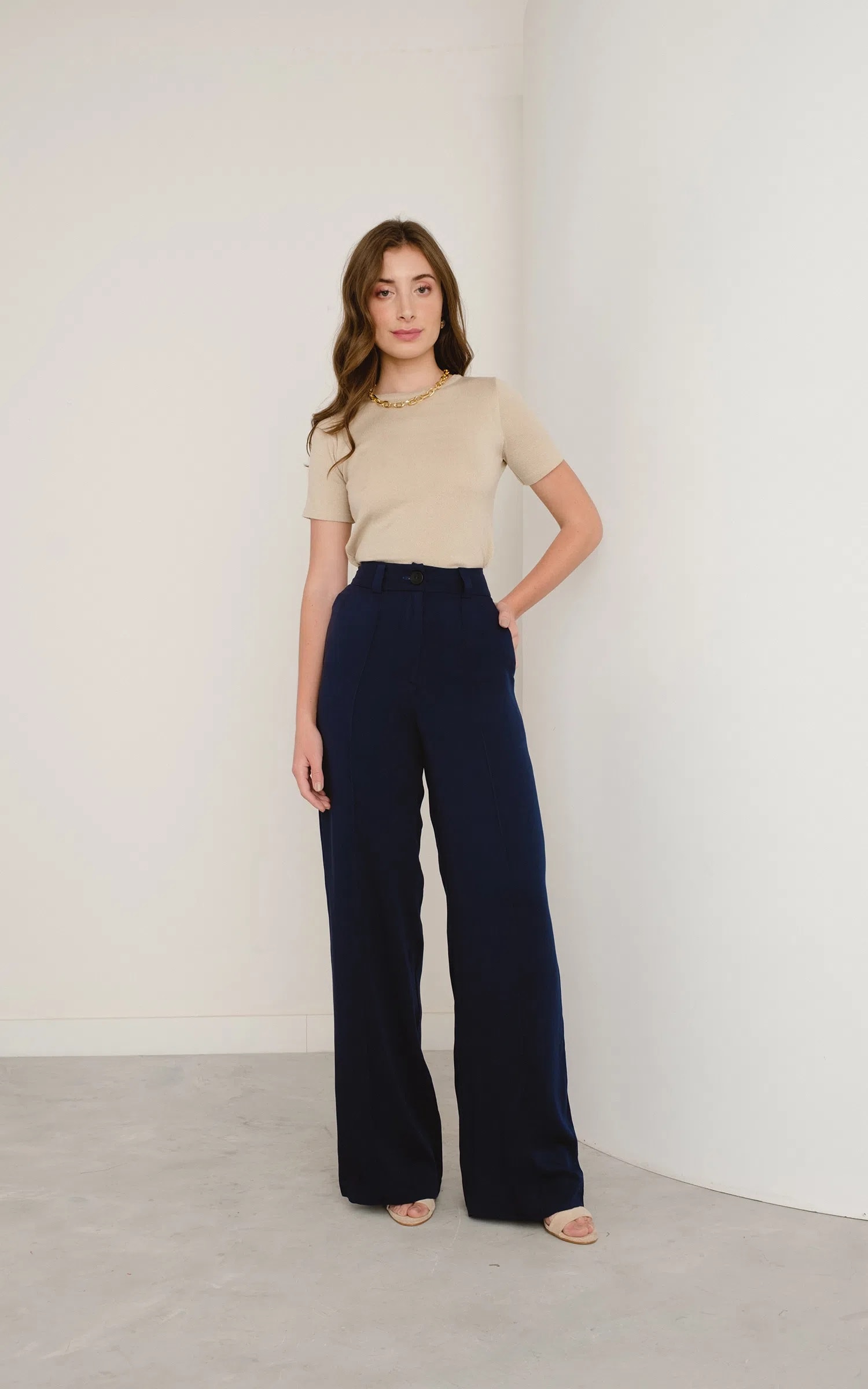 Pantalona Litorânea Marinho