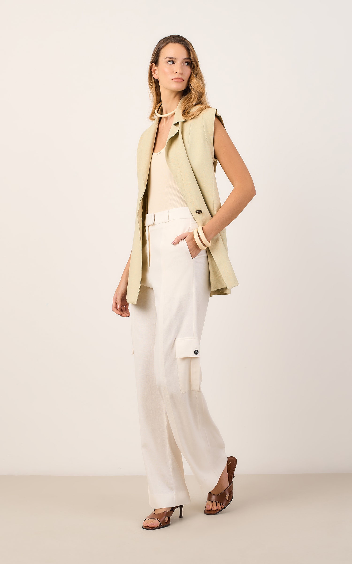 Pantalona Mar Off White