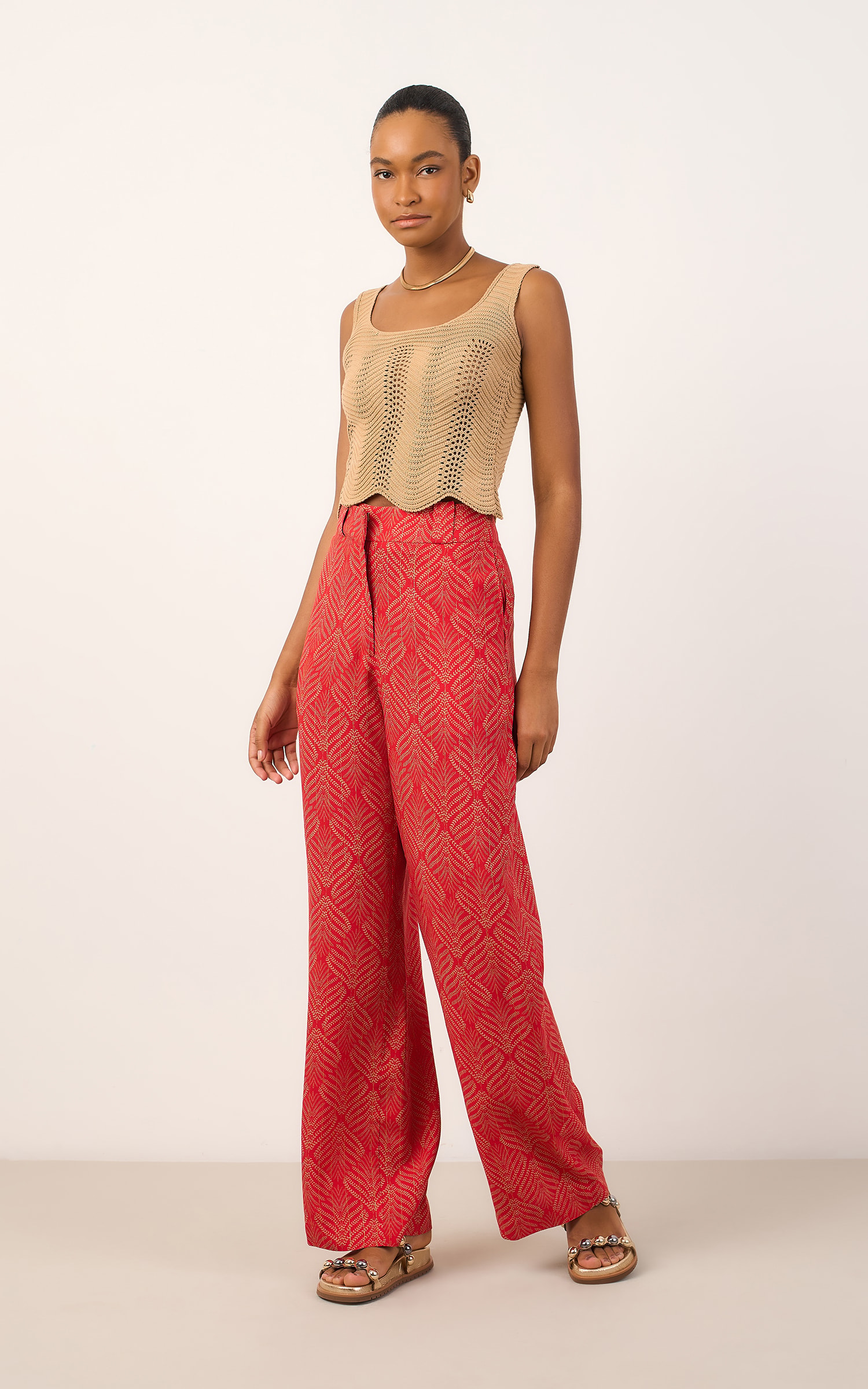 Pantalona Nara Vermelho