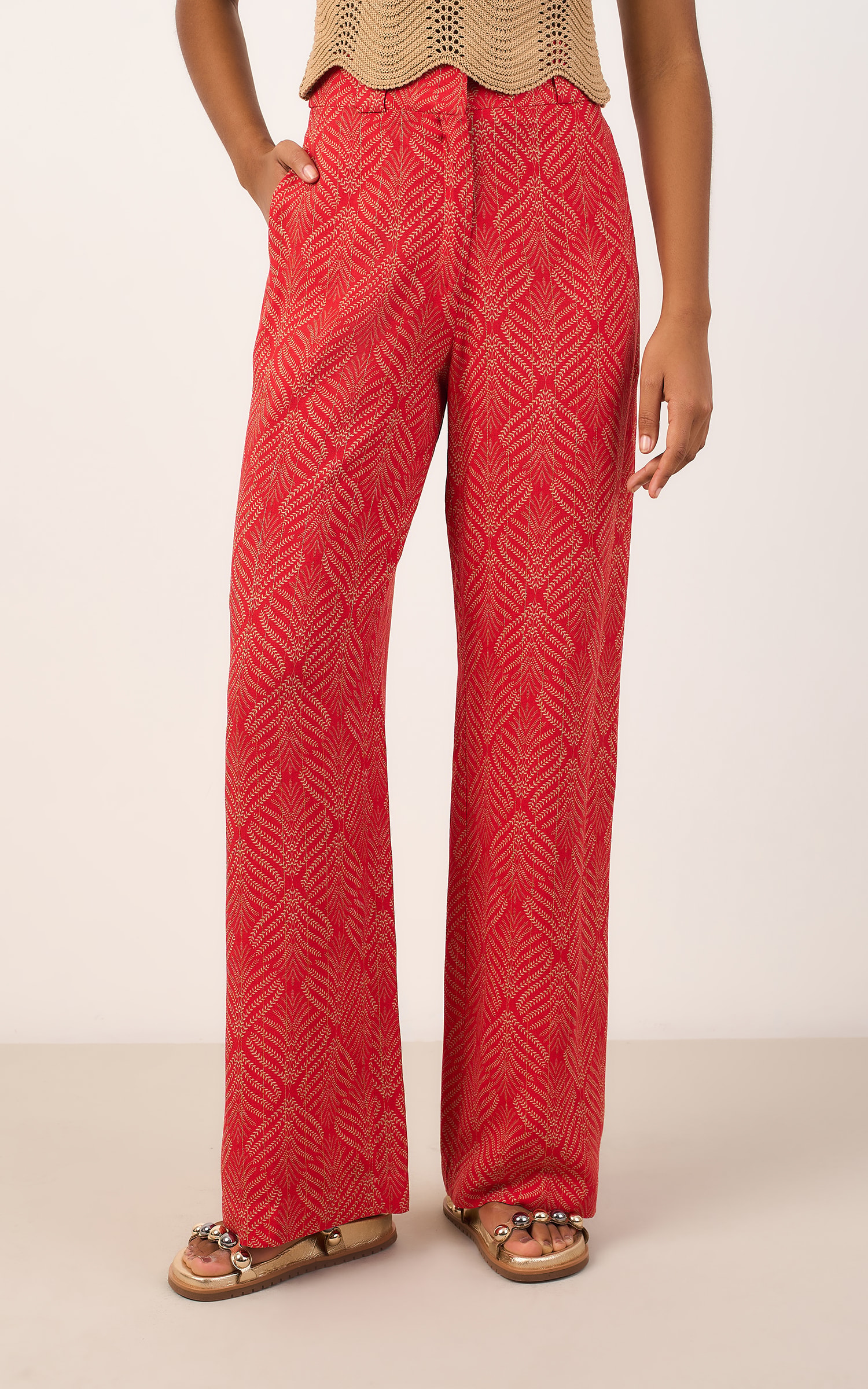 Pantalona Nara Vermelho
