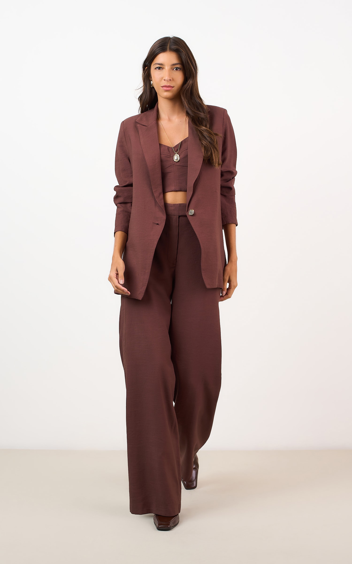 Pantalona Ristretto Marrom