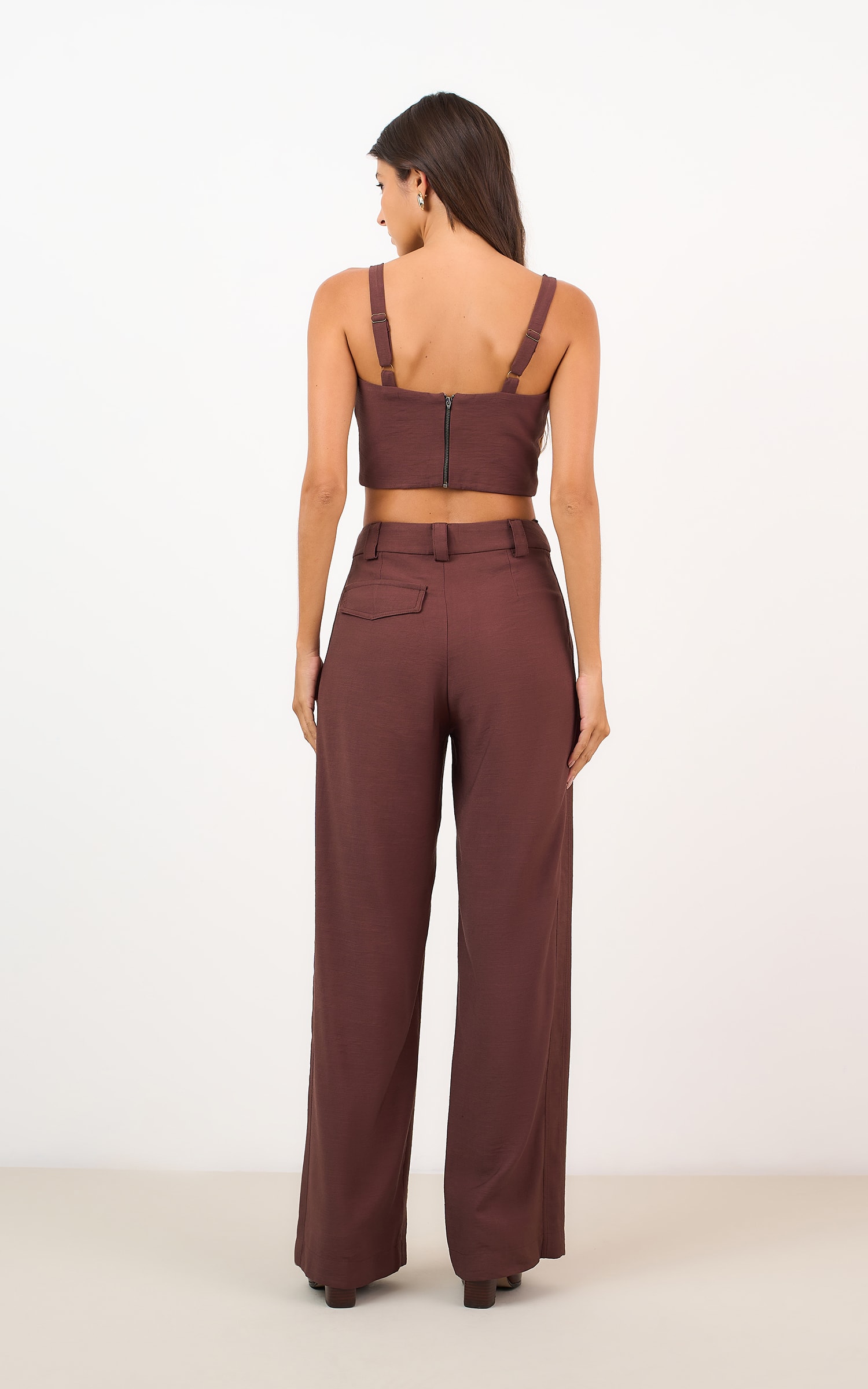 Pantalona Ristretto Marrom