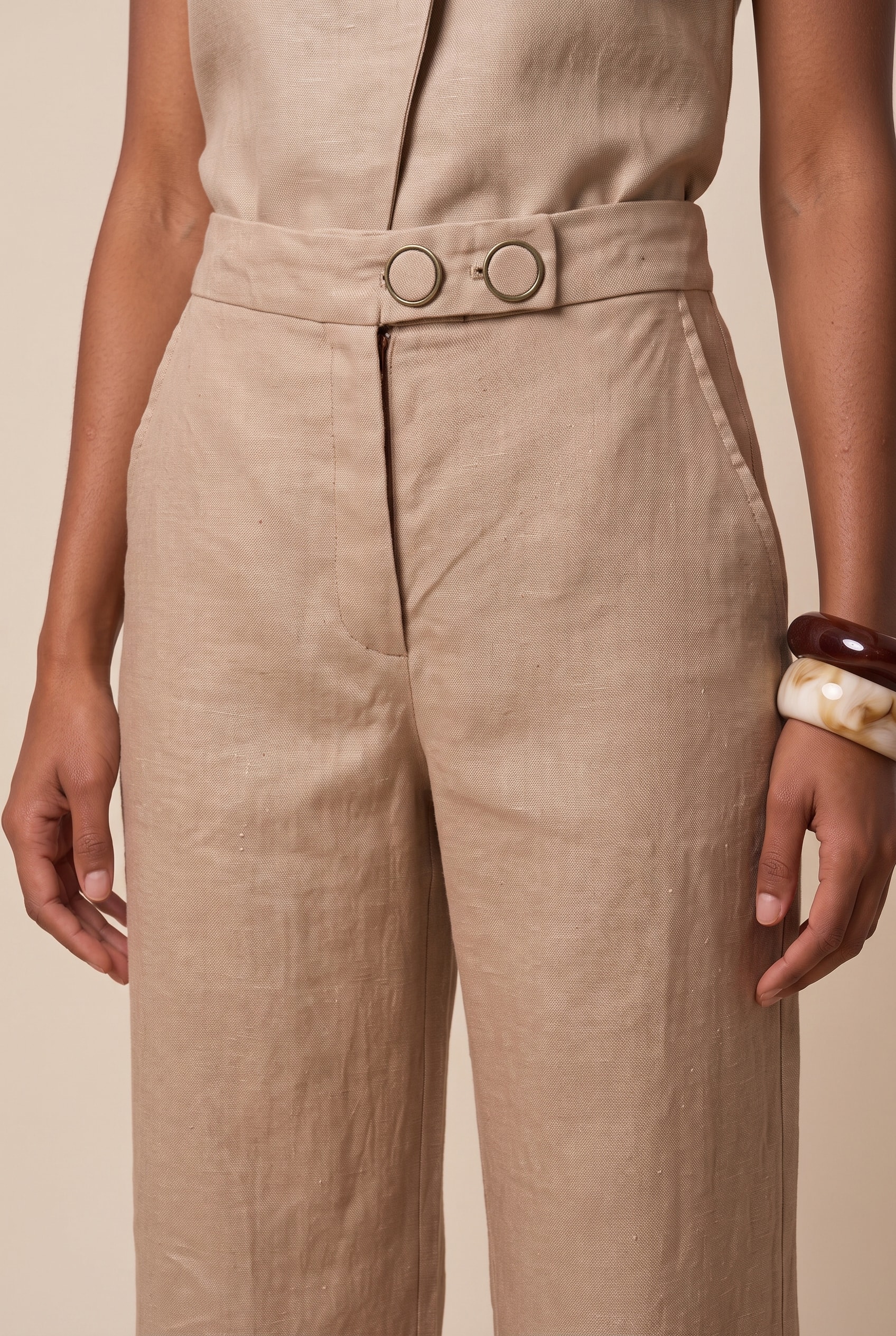 Pantalona Ritmo Caqui