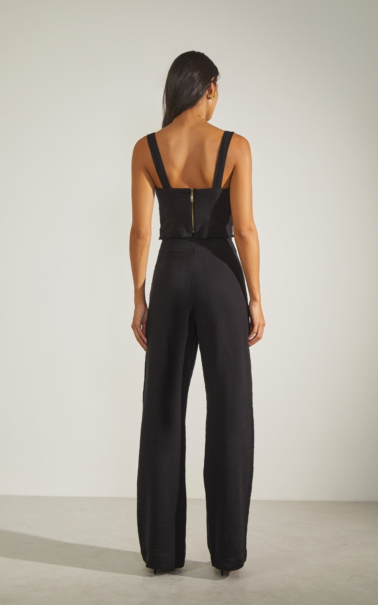 Pantalona Riviera Botões Preto