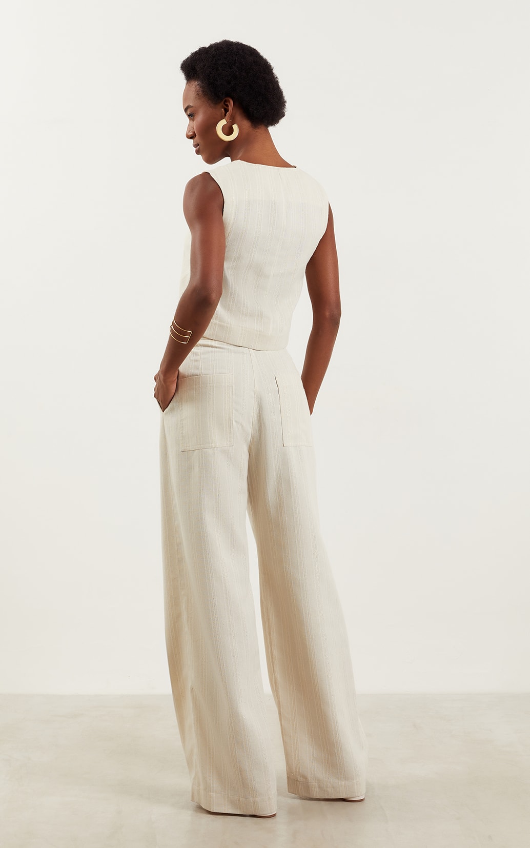 Pantalona Stripe Natural