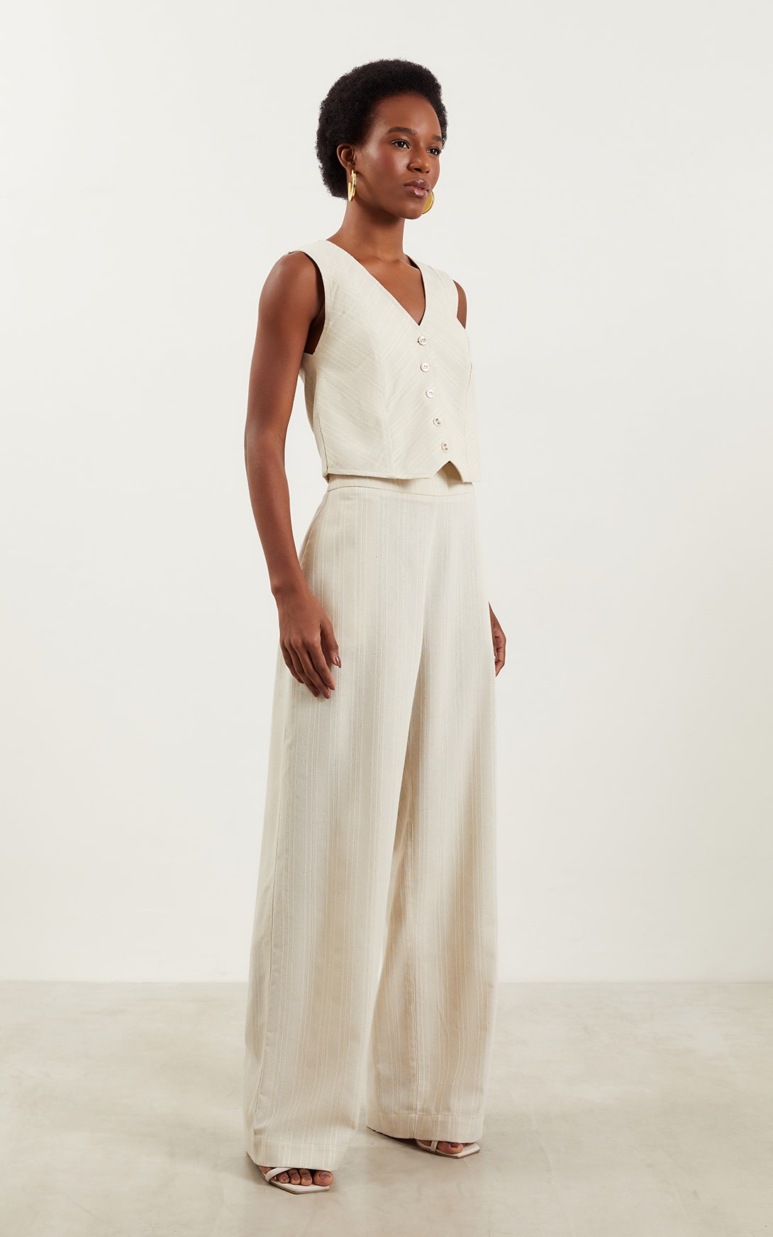 Pantalona Stripe Natural