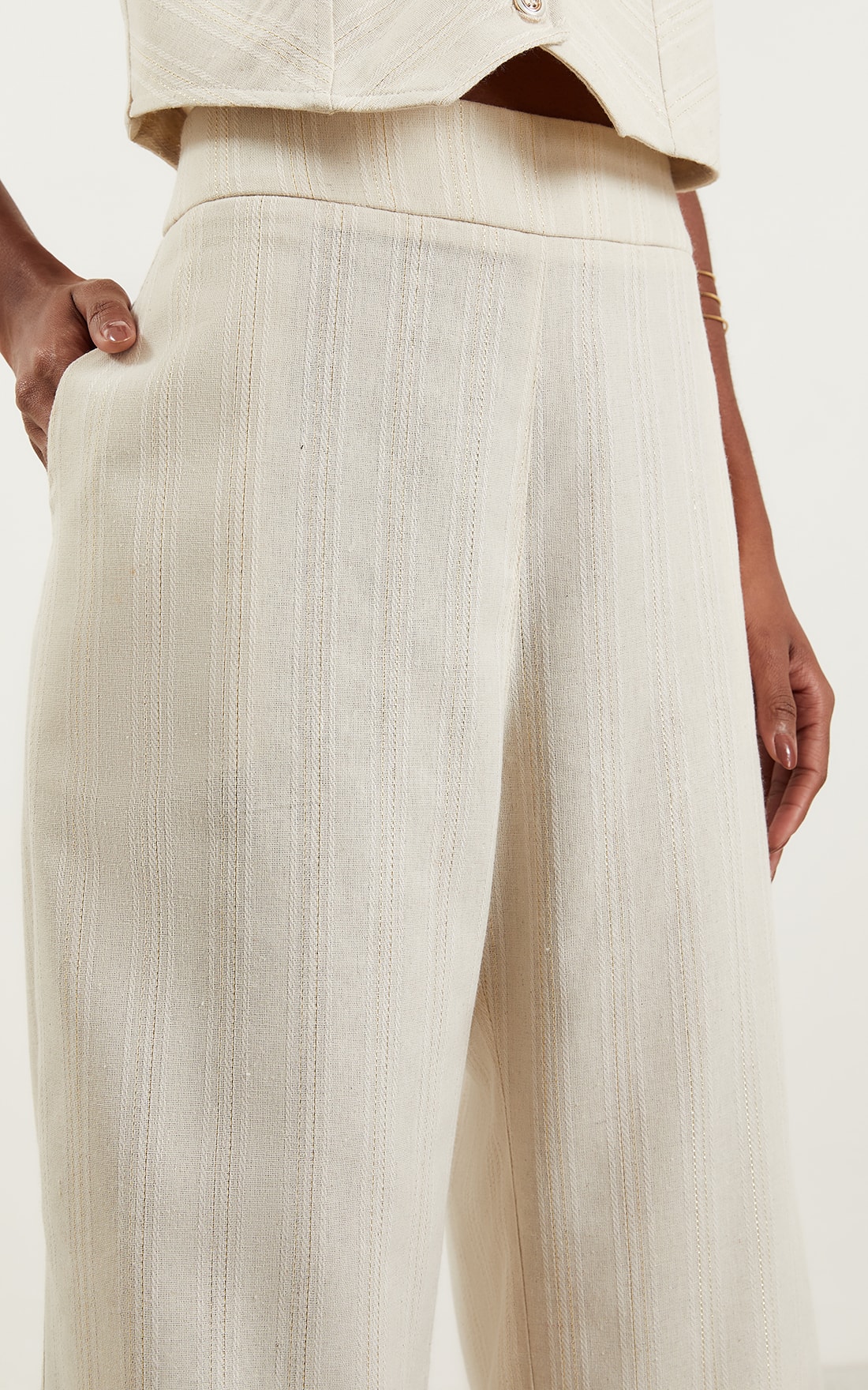 Pantalona Stripe Natural