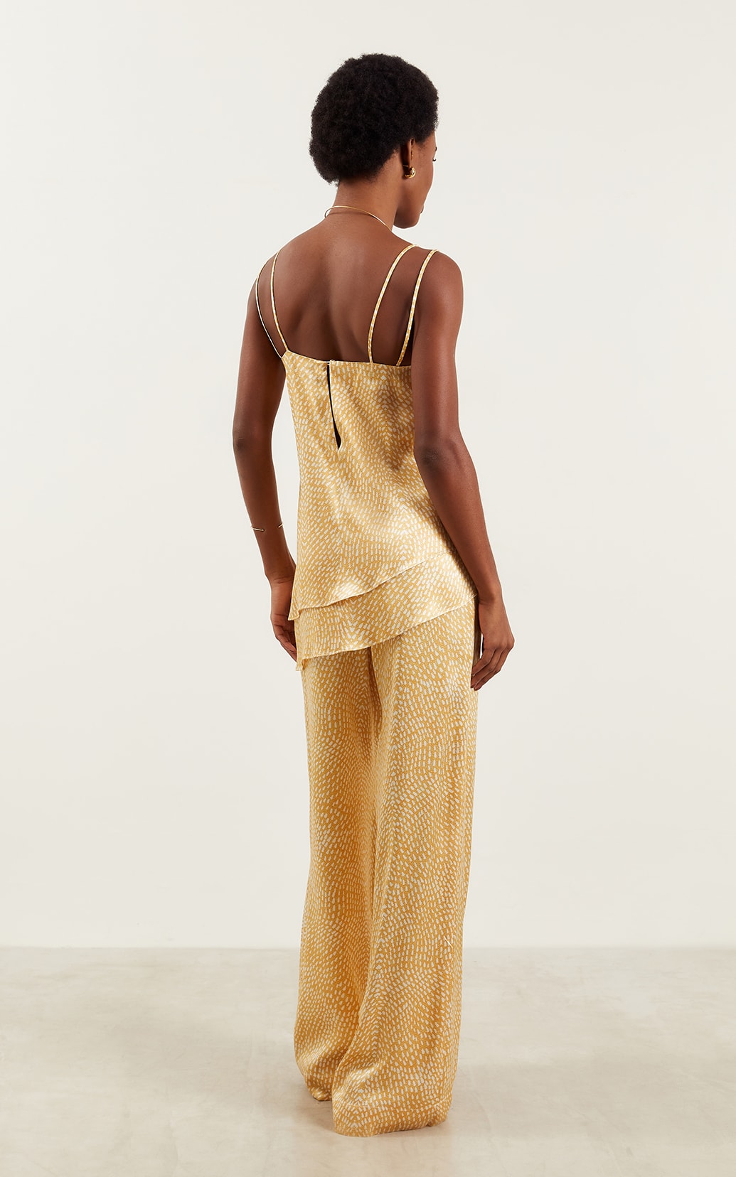 Pantalona Sun Acetinada Amarelo