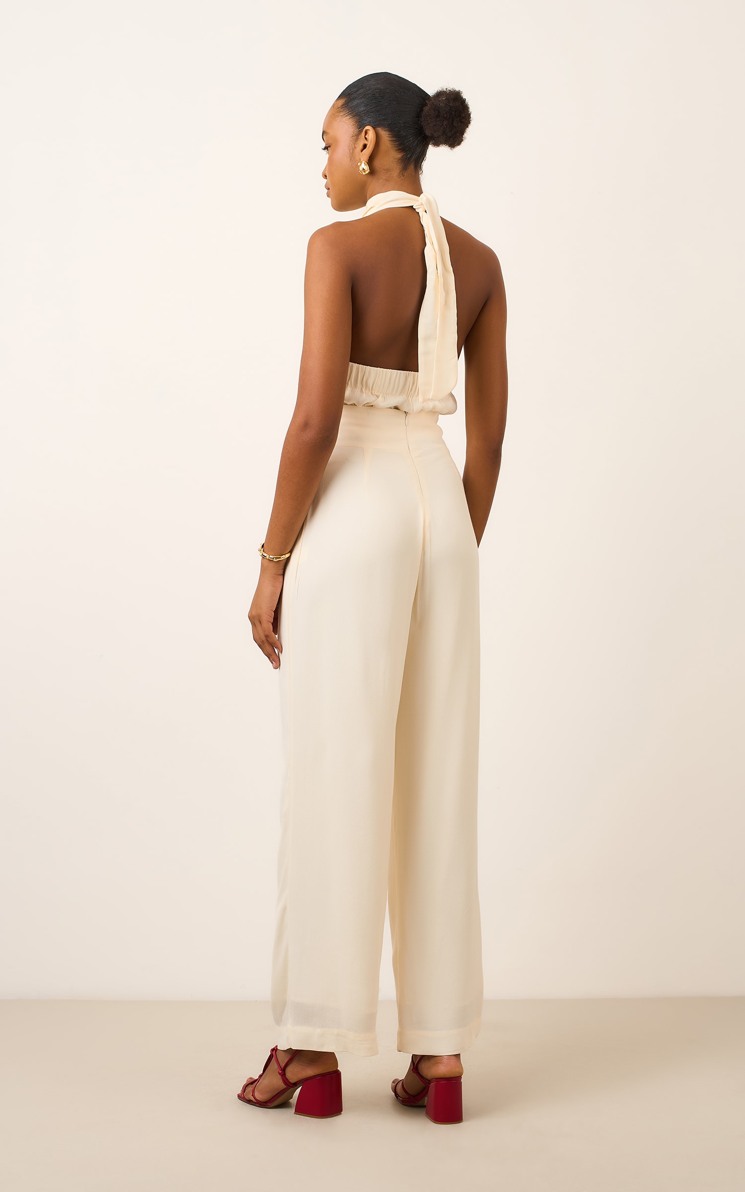 Pantalona Tresse Off White