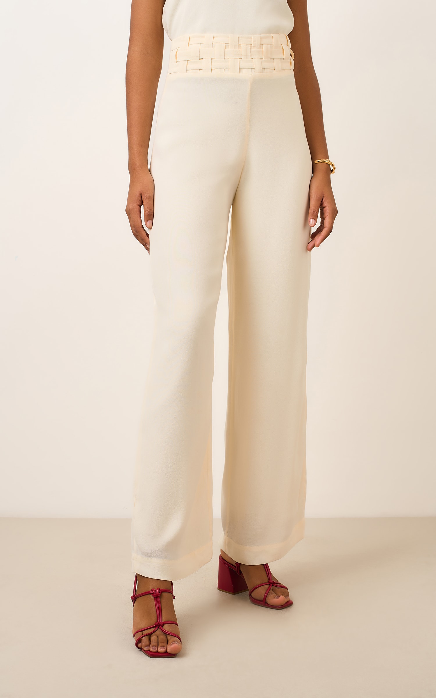 Pantalona Tresse Off White