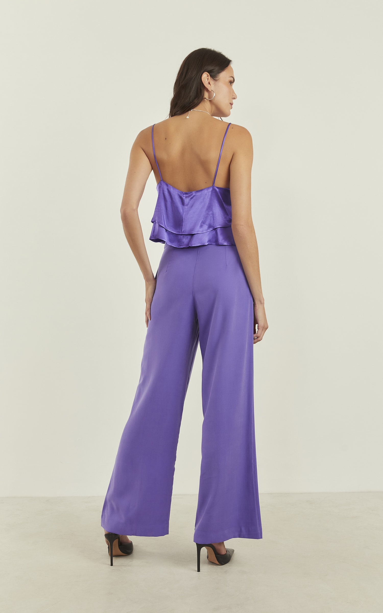 Pantalona Velvet Passador Largo Ametista