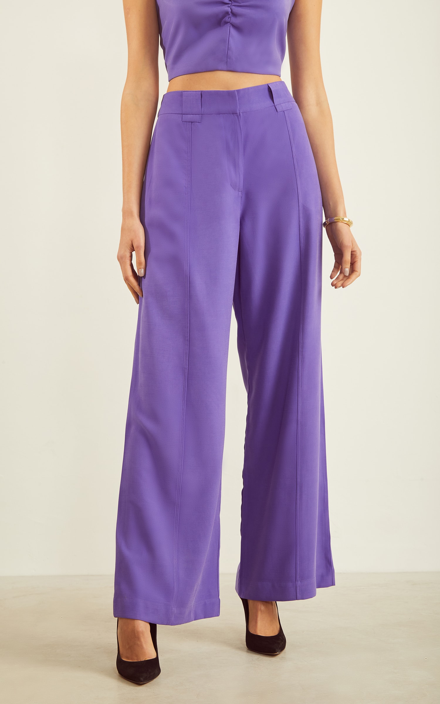 Pantalona Velvet Passador Largo Ametista